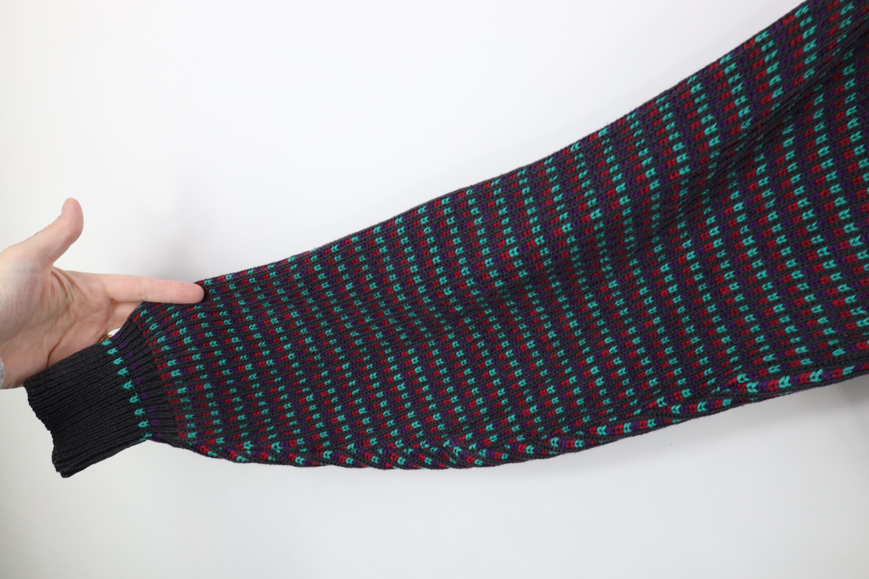 Vintage Vintage 90s Streetwear Ribbed Knit Crewneck Sweater USA Size US L / EU 52-54 / 3 - 5 Thumbnail