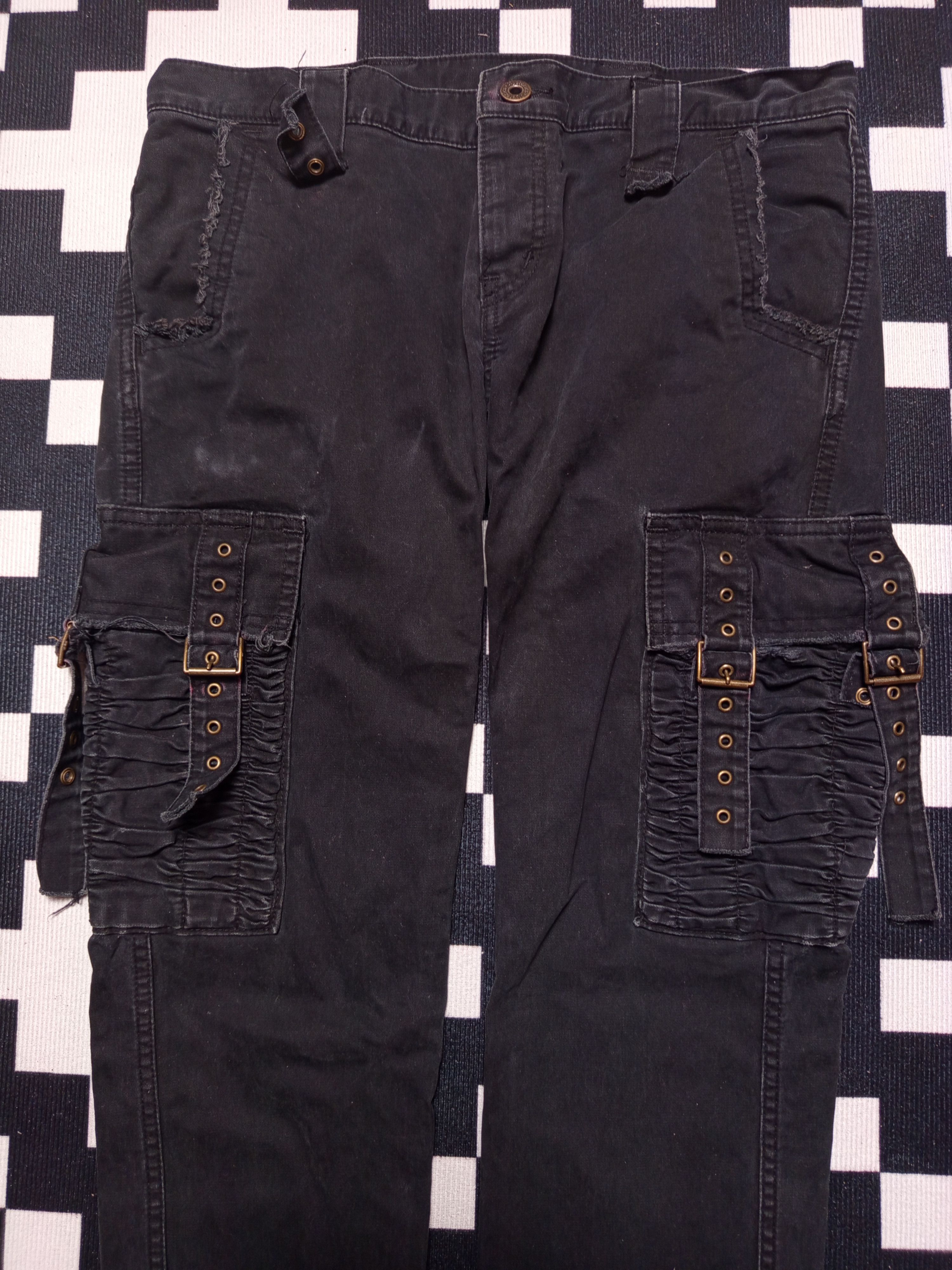 Hysteric Glamour 💥WASHED HYSTERIC GLAMOUR BALENCIAGA STYLE JAPANESE JEANS Size US 30 / EU 46 - 4 Thumbnail