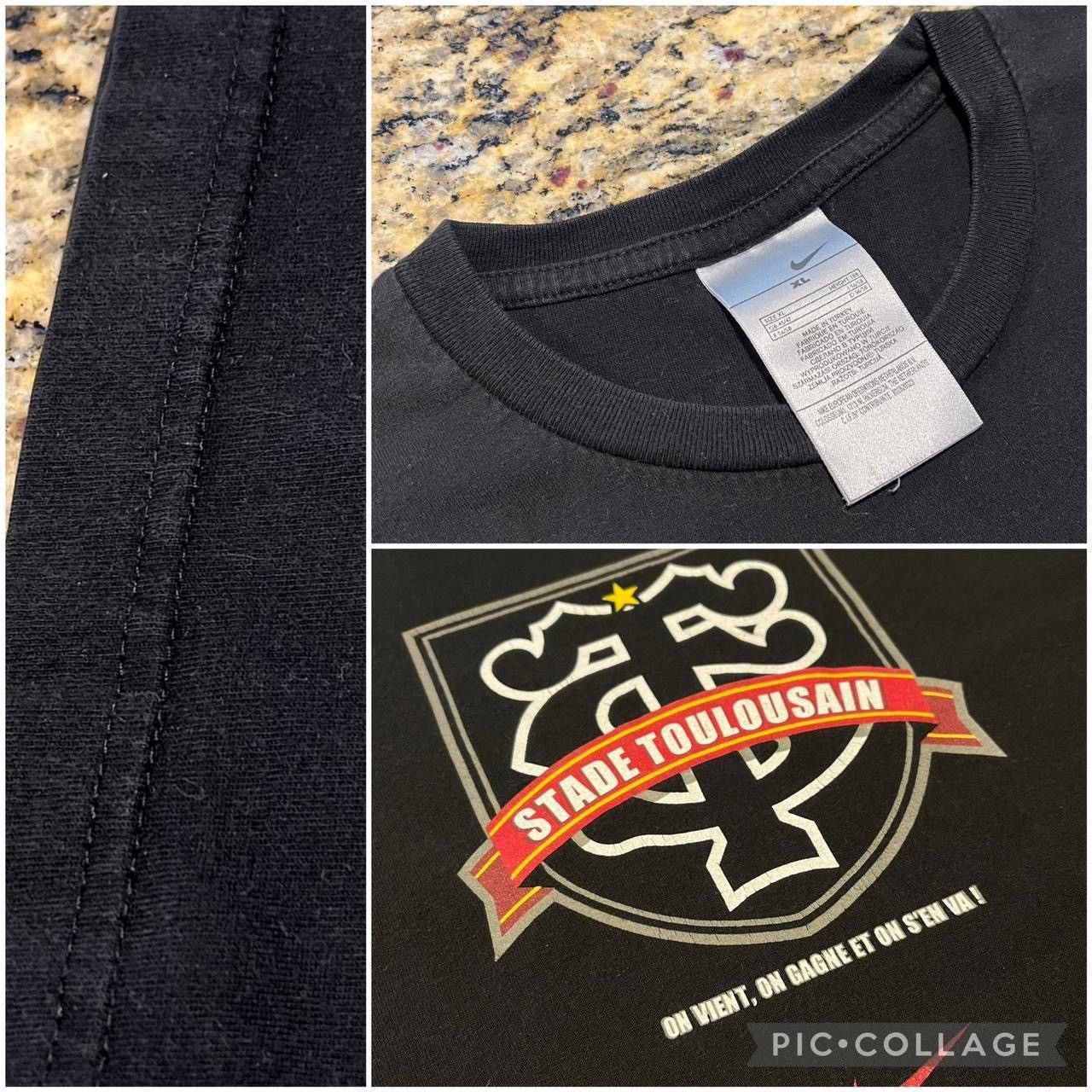 Nike × Vintage Vintage Nike Rugby Stade Toulousain Sports Tee Tshirt Size US XL / EU 56 / 4 - 3 Thumbnail