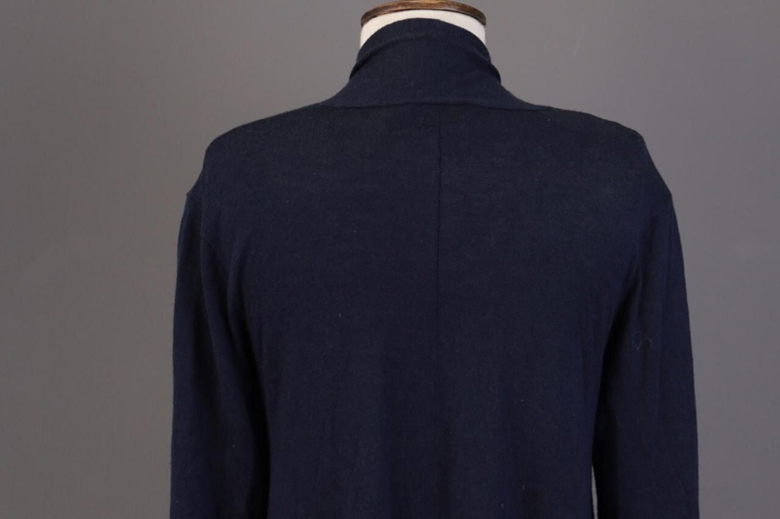 Polo Ralph Lauren Polo Ralph Lauren Blue Wool Silk Wrape Cardigan Size M Size M / US 6-8 / IT 42-44 - 10 Thumbnail