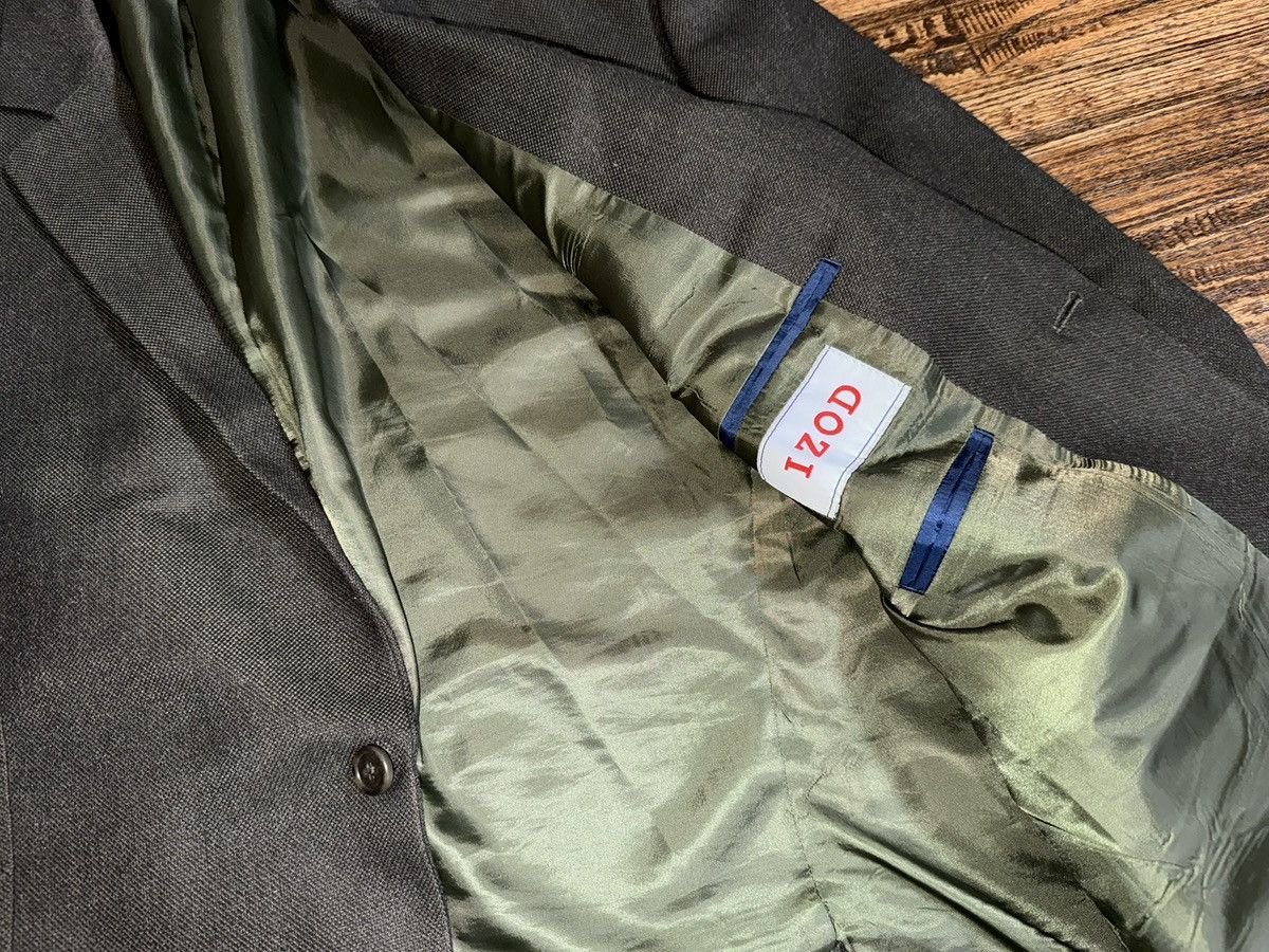 Izod IZOD Earth Green Blazer Suit Jacket Sport Coat Size 46R Size 46R - 2 Thumbnail