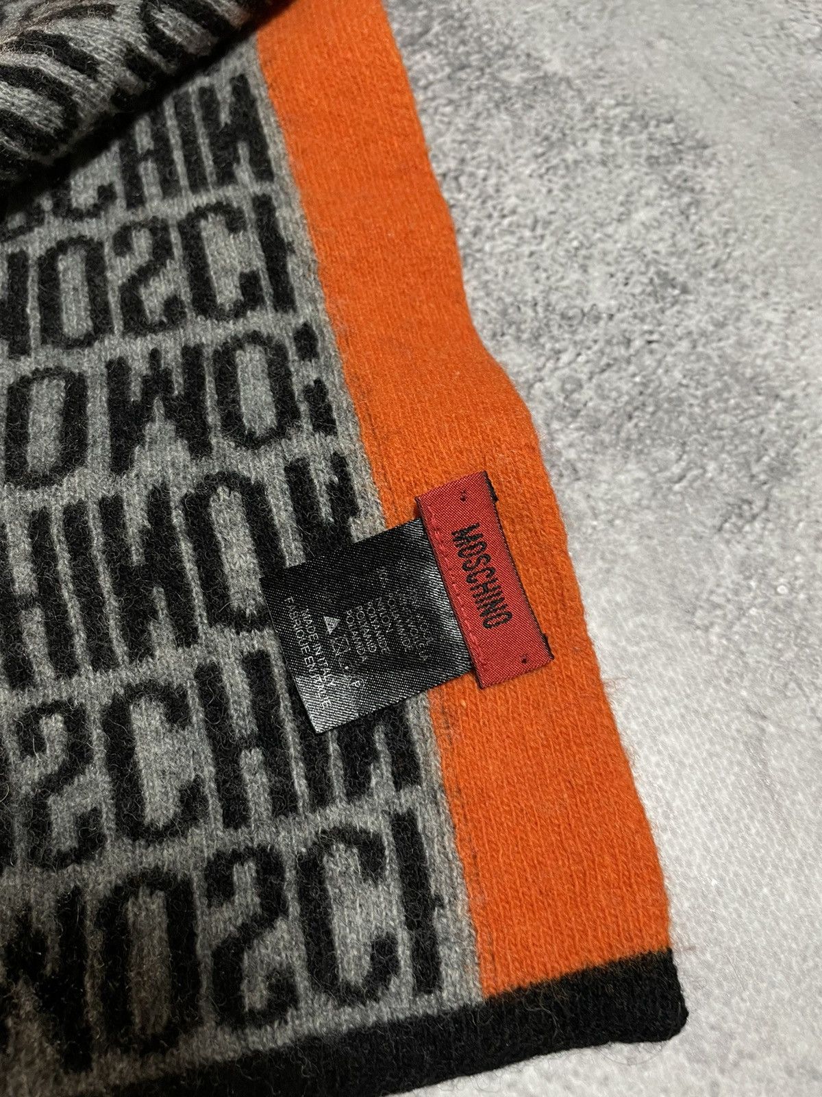 Moschino Moschino scarf wool monogram logo Size ONE SIZE - 5 Thumbnail