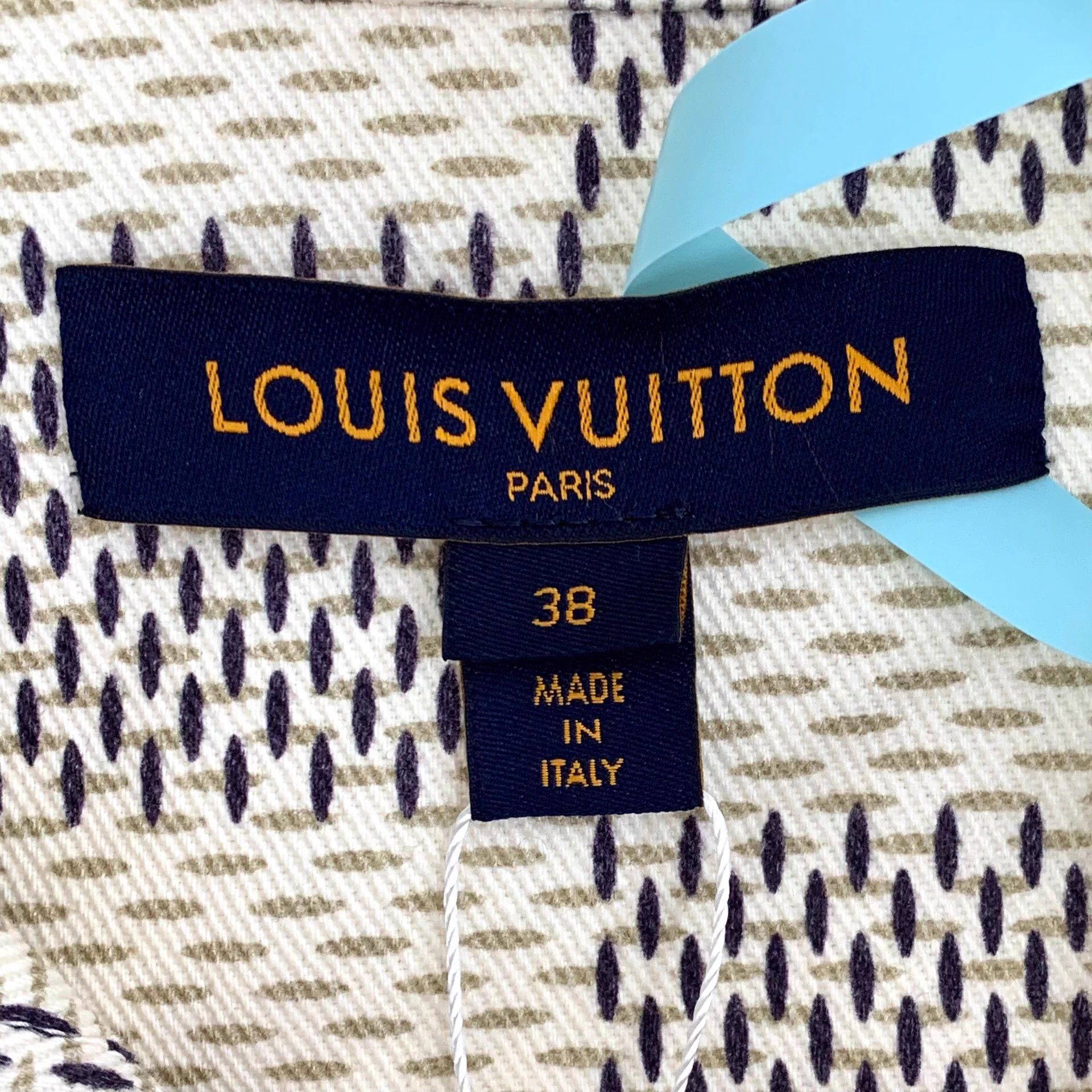 Louis Vuitton LW0028 Louis Vuitton 2022 Color Block Sleeve Denim Jacket, Size XS / US 0-2 / IT 36-38 - 5 Thumbnail