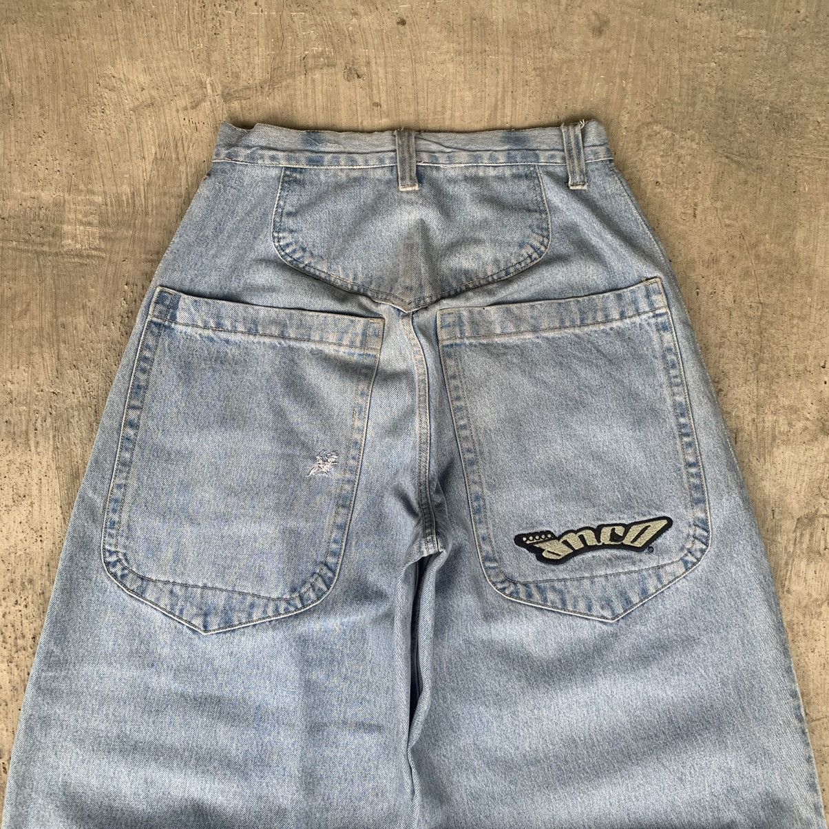 JNCO JNCO Low Down embroidery logo. big pocket Baggy denim Pants Size US 30 / EU 46 - 8 Thumbnail