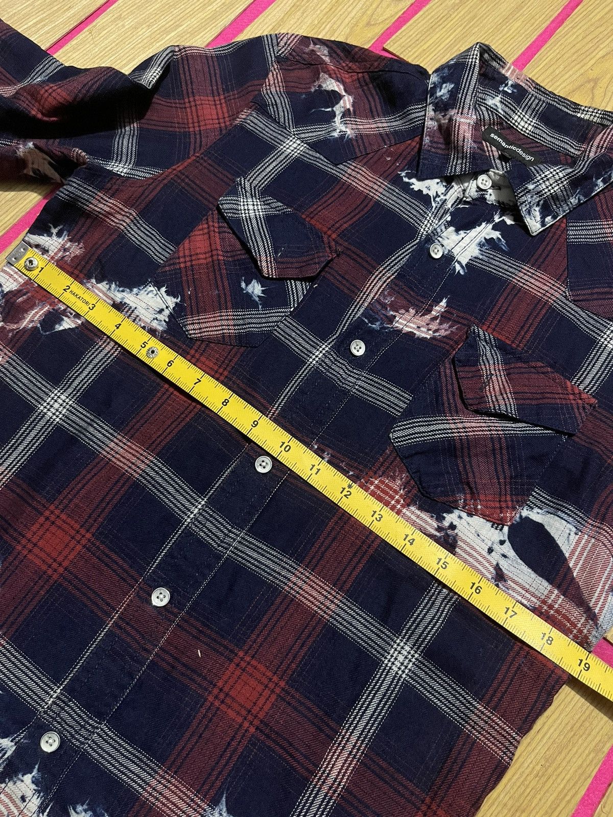 semanticdesign Y2K SEMANTIC DESIGN long sleeve shirt with vintage plaid Size US M / EU 48-50 / 2 - 8 Thumbnail