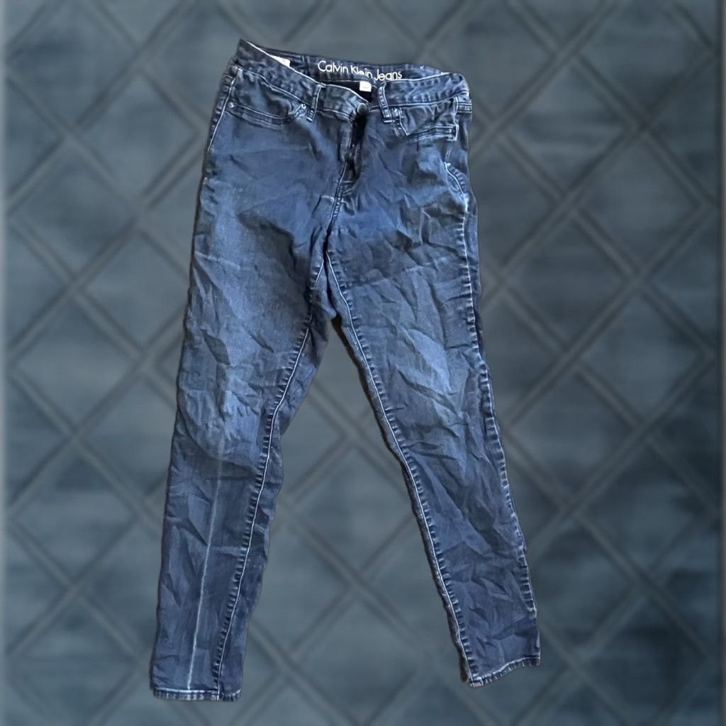 Calvin Klein Calvin Klein Womens High Rise Skinny Jeans Size 30 Blue Denim with Pockets Size 30" / US 8 / IT 44 - 1 Thumbnail