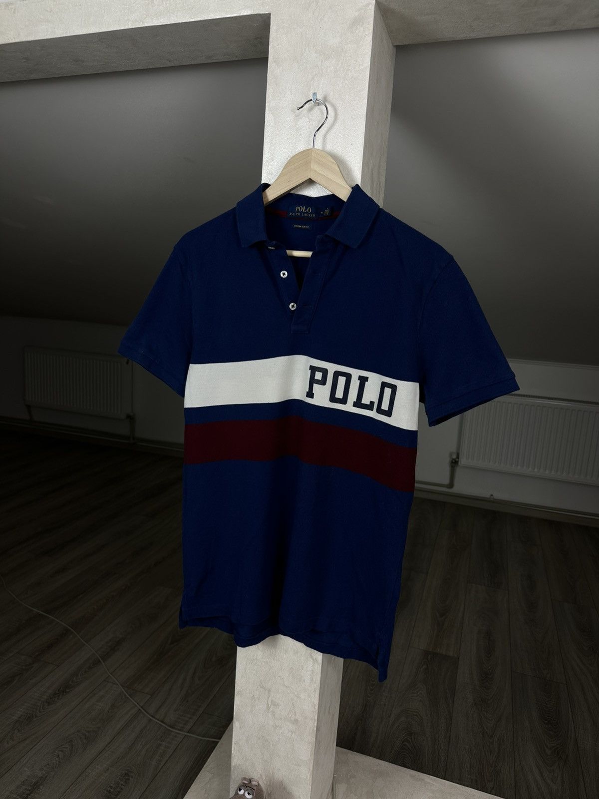Vintage Vintage Polo Ralph Lauren Rugby Blue Polo Tee Size US M / EU 48-50 / 2 - 1 Thumbnail