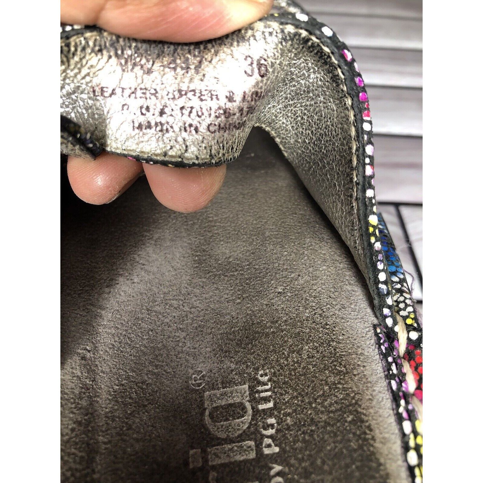 Allegri Alegria Floral Print Thong Strap Casual Wedge Sandals Women Size US 6 / IT 36 - 9 Thumbnail