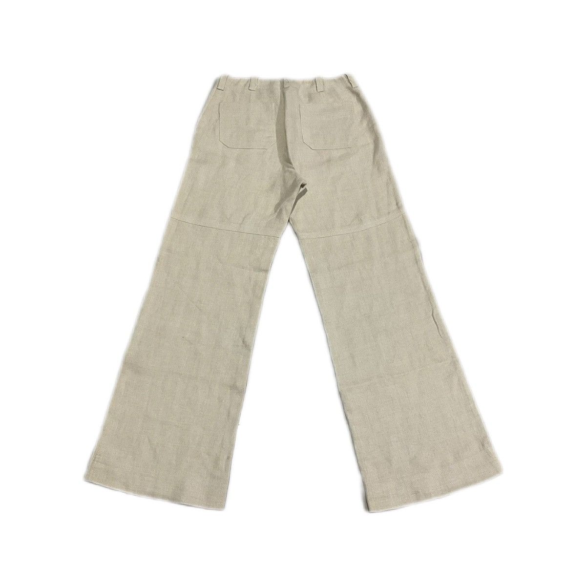 Designer × If Six Was Nine 🔥Archived Vintage Sport Max Mara Flared Linen Pants Size US 27 - 5 Thumbnail