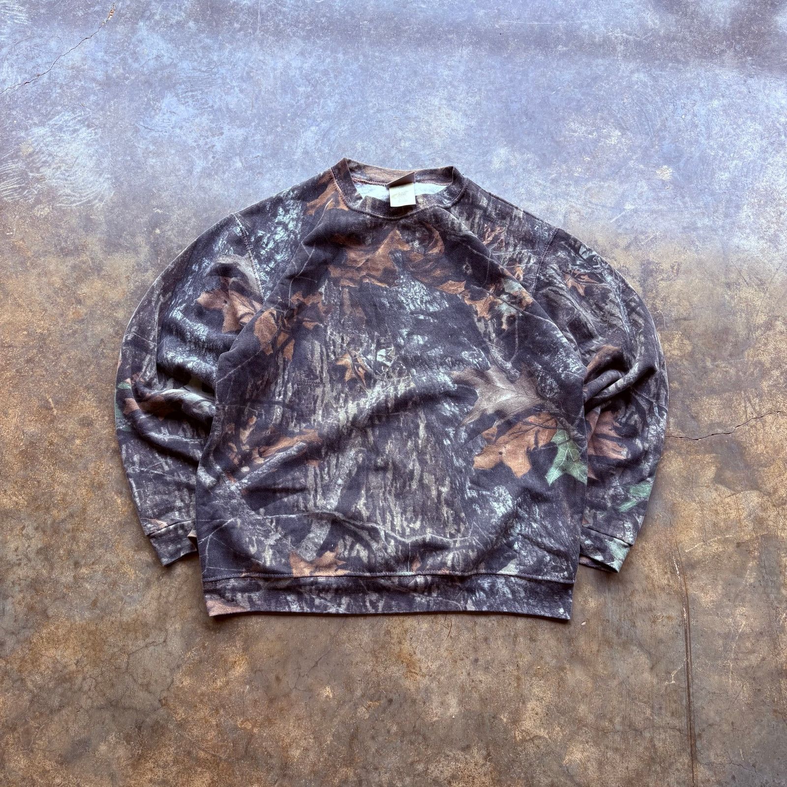 Jerzees Vintage Essential Boxy Jerzees Camo Sweatshirt Size US L / EU 52-54 / 3 - 1 Thumbnail