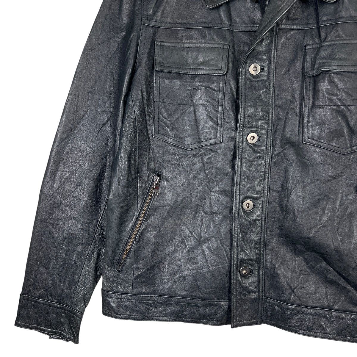 Japanese Brand Vintage Houston PigSkin Leather Trucker Jacket Union Made Size US M / EU 48-50 / 2 - 5 Thumbnail