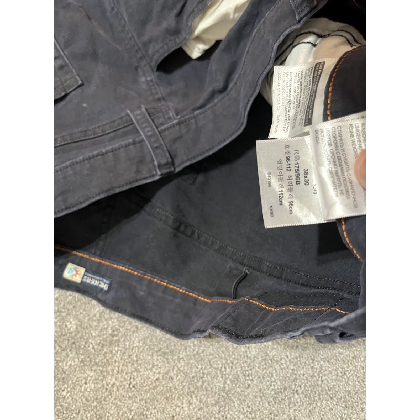 Dockers VINTAGE Dockers Pants Men's 38x30 Navy Blue Chino Straight Fit Slash Pockets Mens Size US 38 / EU 54 - 5 Thumbnail