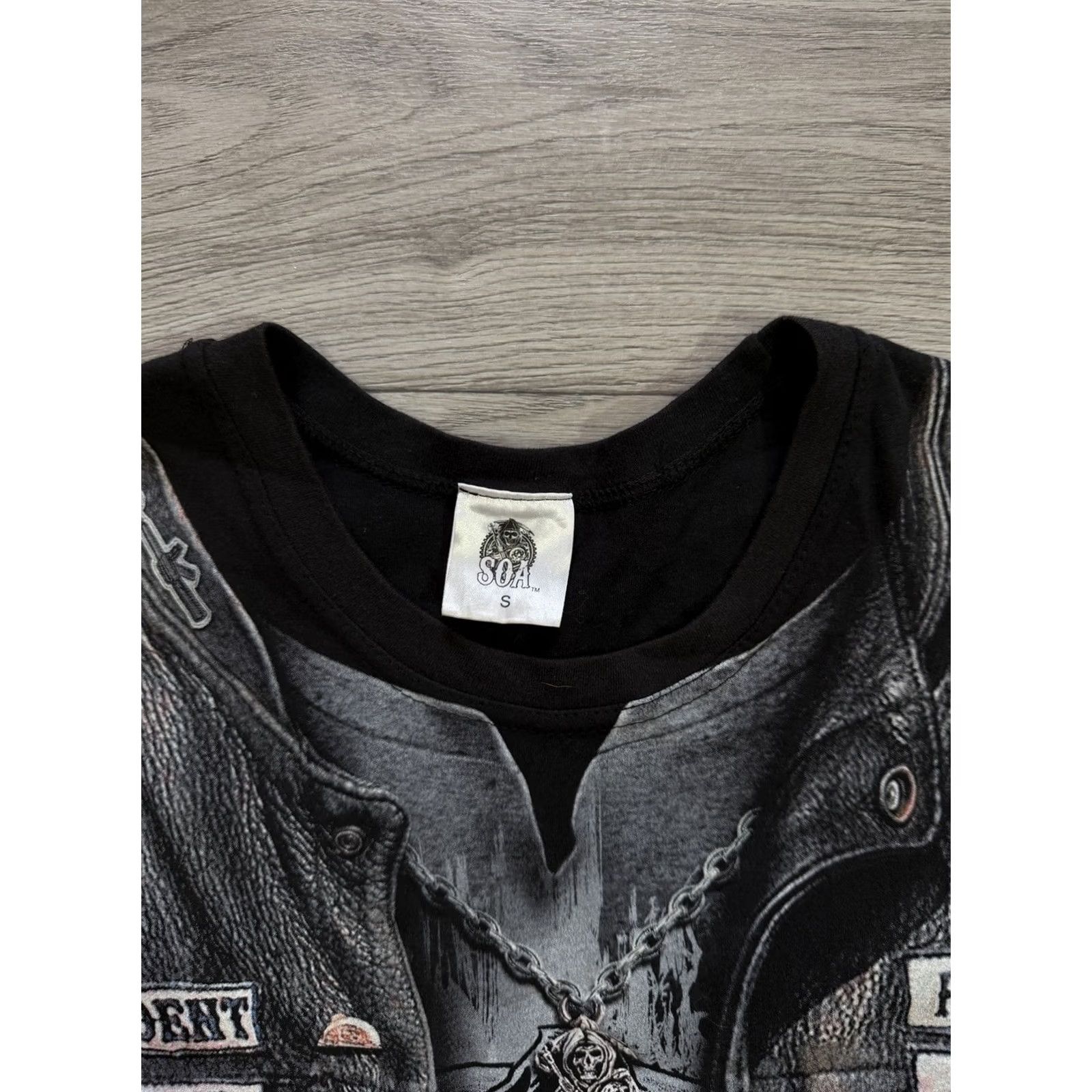 Vintage Sons Of Anarchy Shirt All Over Print Short Sleeve Black Gray Size S Mens Size US S / EU 44-46 / 1 - 7 Thumbnail