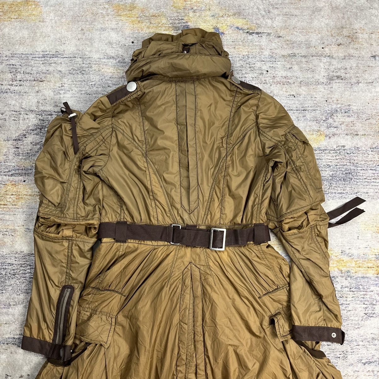 Marithe + Francois Girbaud × Vintage Marithe Francois Girbaud belted cargo bondage coat jacket Size M / US 6-8 / IT 42-44 - 8 Thumbnail