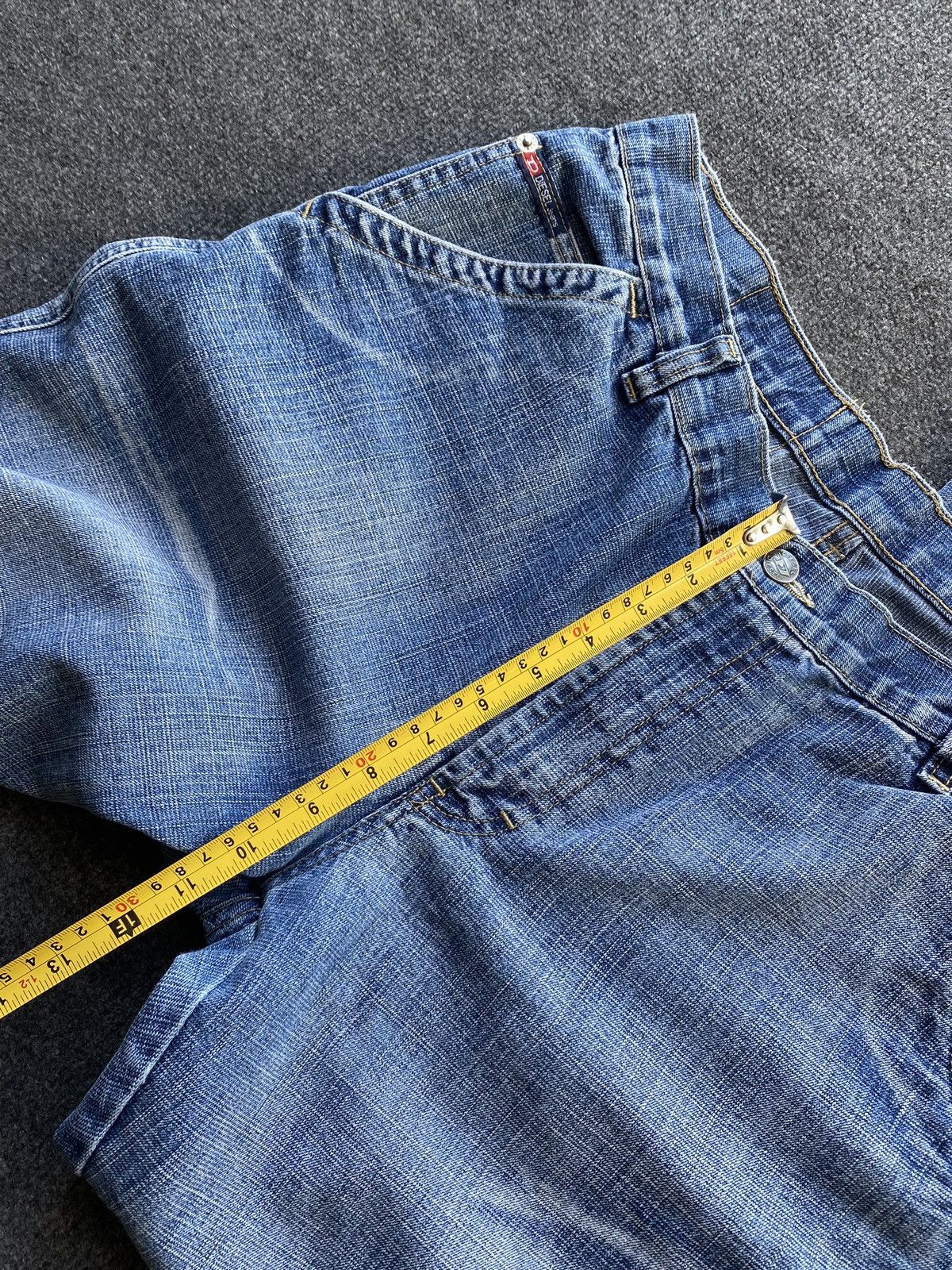 Diesel 🔥Opium Punk Diesel Blue denim jeans mens 33 bootcut goth Size US 33 - 10 Thumbnail