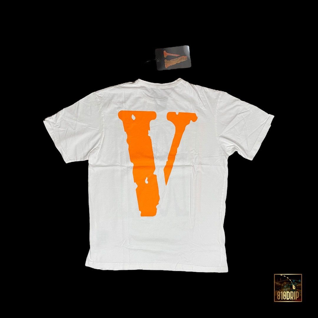 Vlone Vlone Orange Staple Tee White (L) Size US L / EU 52-54 / 3 - 2 Thumbnail