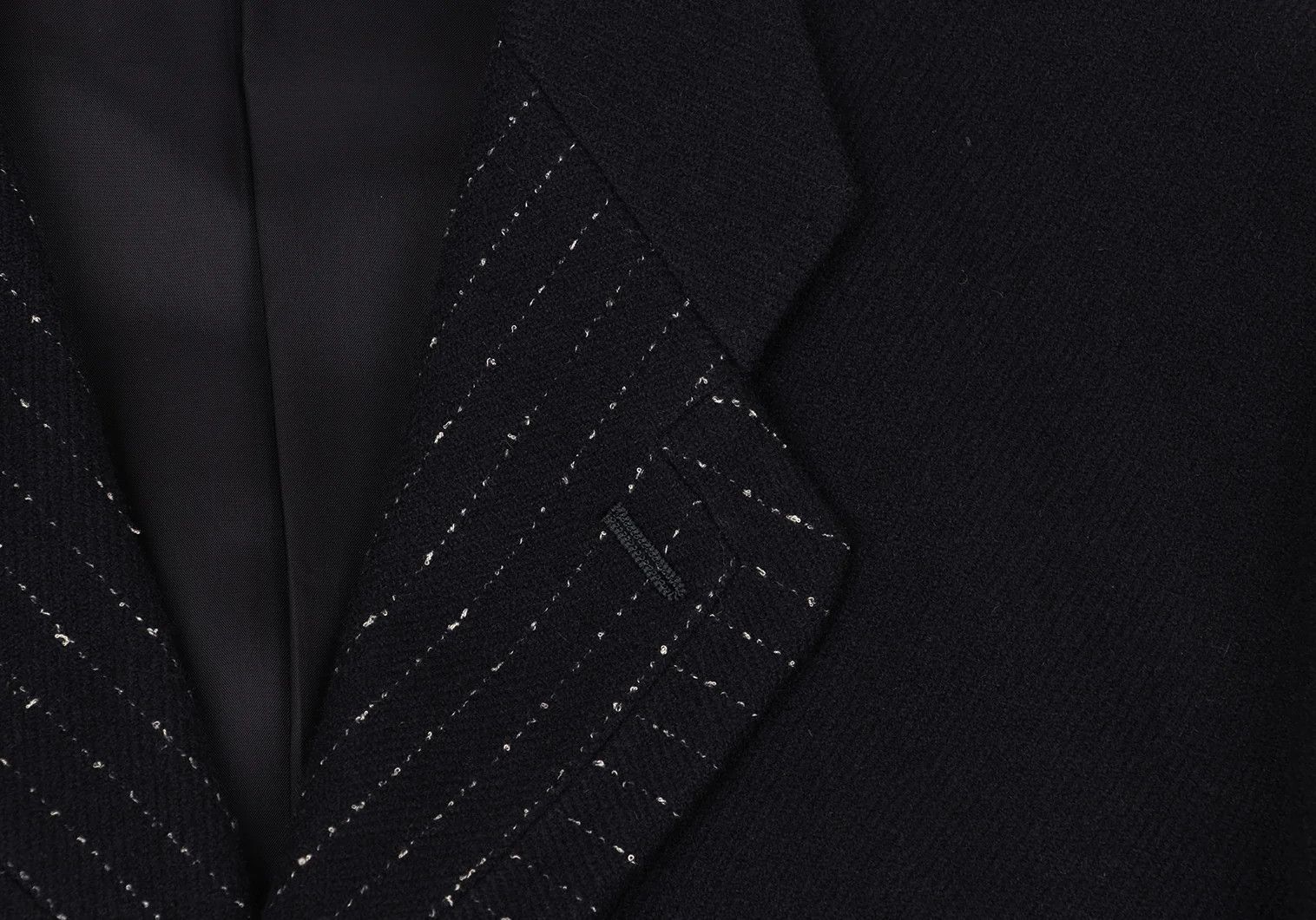 Issey Miyake Wool Stitch Design Jacket in Navy, Size XL Size US XL / EU 56 / 4 - 3 Thumbnail