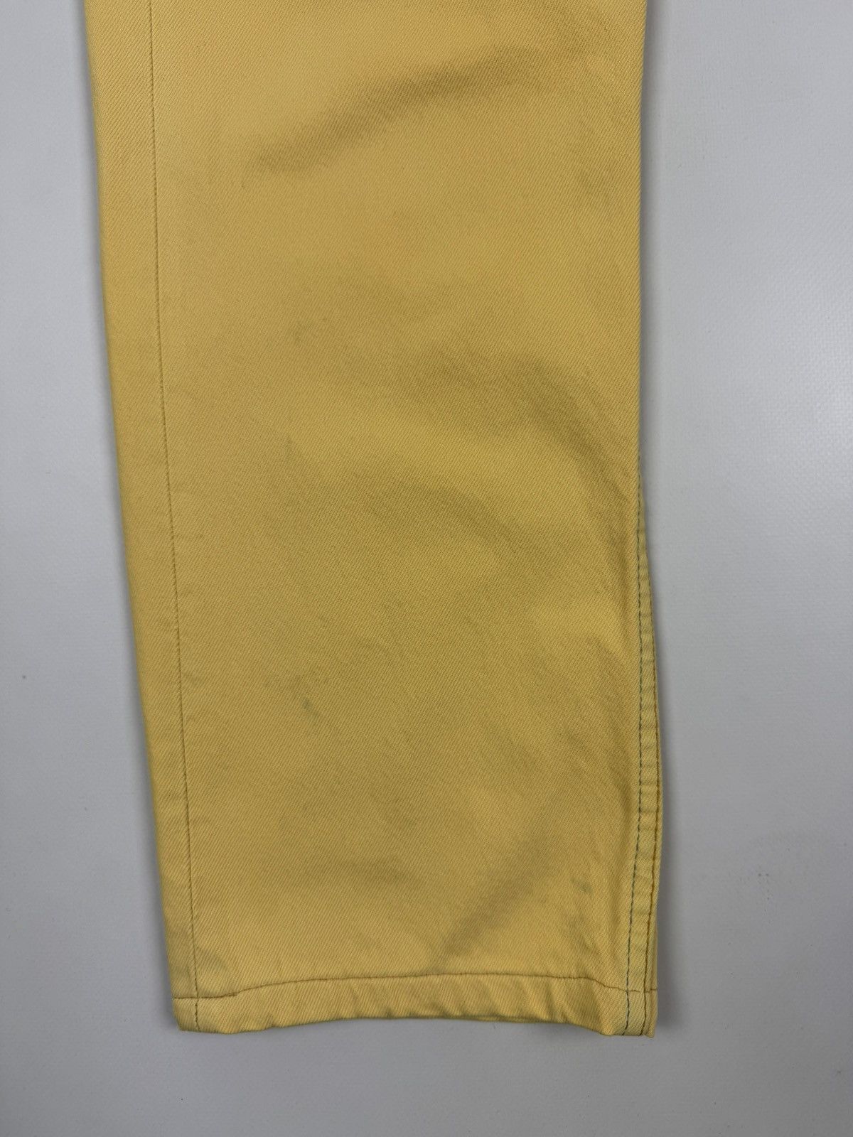 Levi's 1990’s Distressed Levi’s 501xx Yellow Denim Jeans Pants Size US 36 / EU 52 - 5 Thumbnail