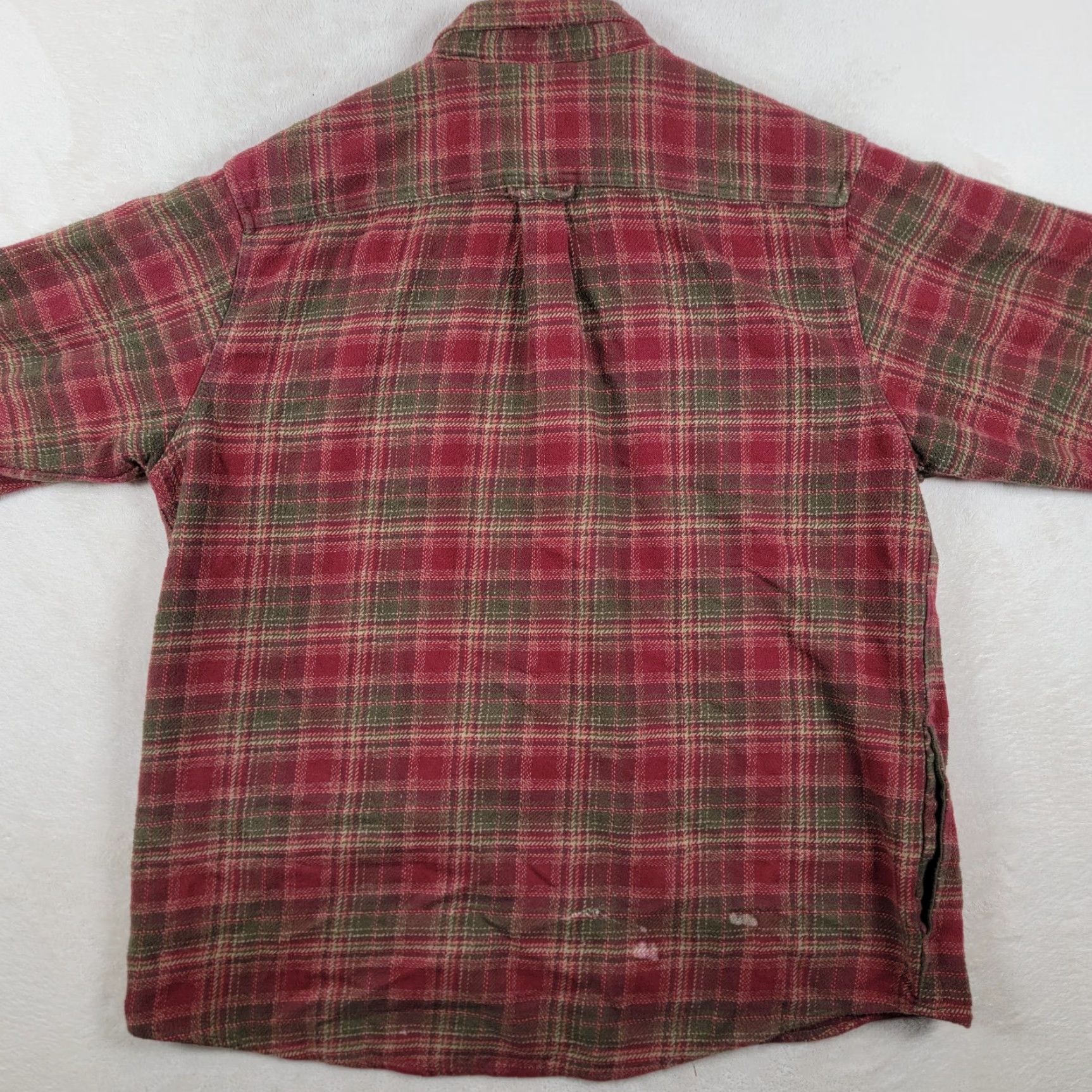 Orvis Orvis Shirt Mens XL Red Plaid Heavyweight Flannel Double Pocket Hand Warmer Size US XL / EU 56 / 4 - 4 Thumbnail