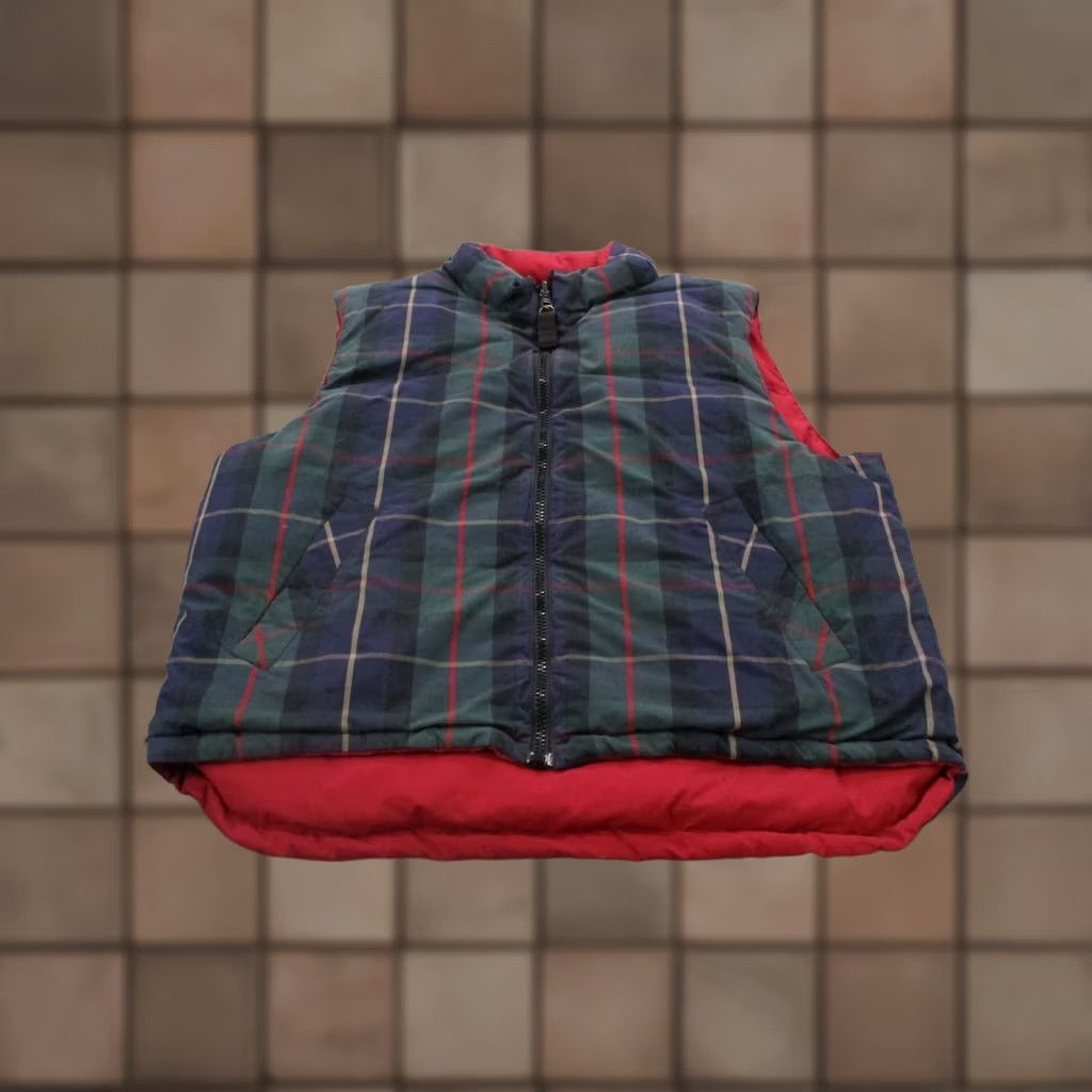 Eddie Bauer Eddie Bauer Vest Jacket Mens L Red Plaid Goose Down Puffer Reversible Outdoors Size US L / EU 52-54 / 3 - 1 Thumbnail