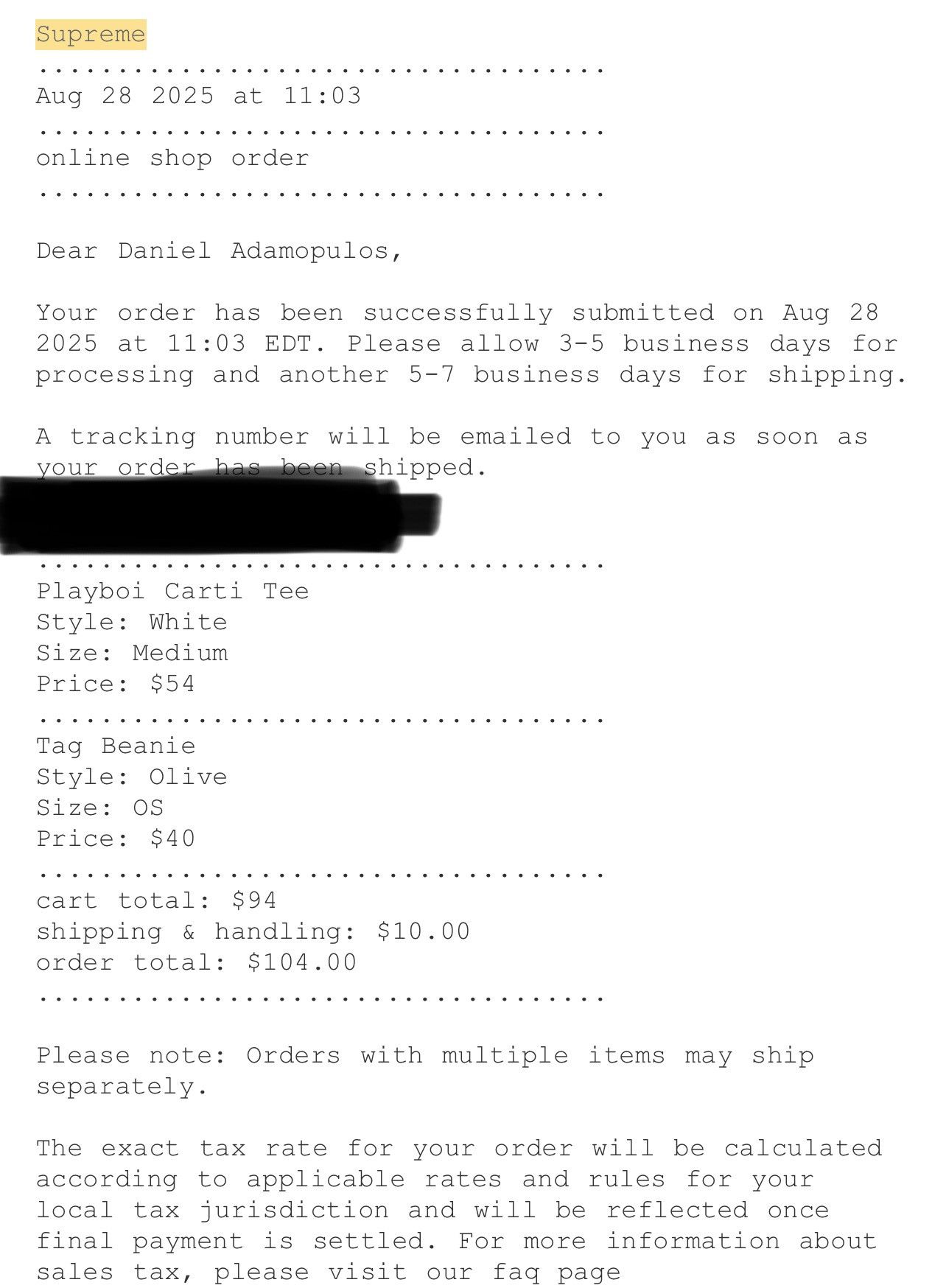 Supreme Supreme Playboi Carti Tee (White) Size US M / EU 48-50 / 2 - 2 Thumbnail