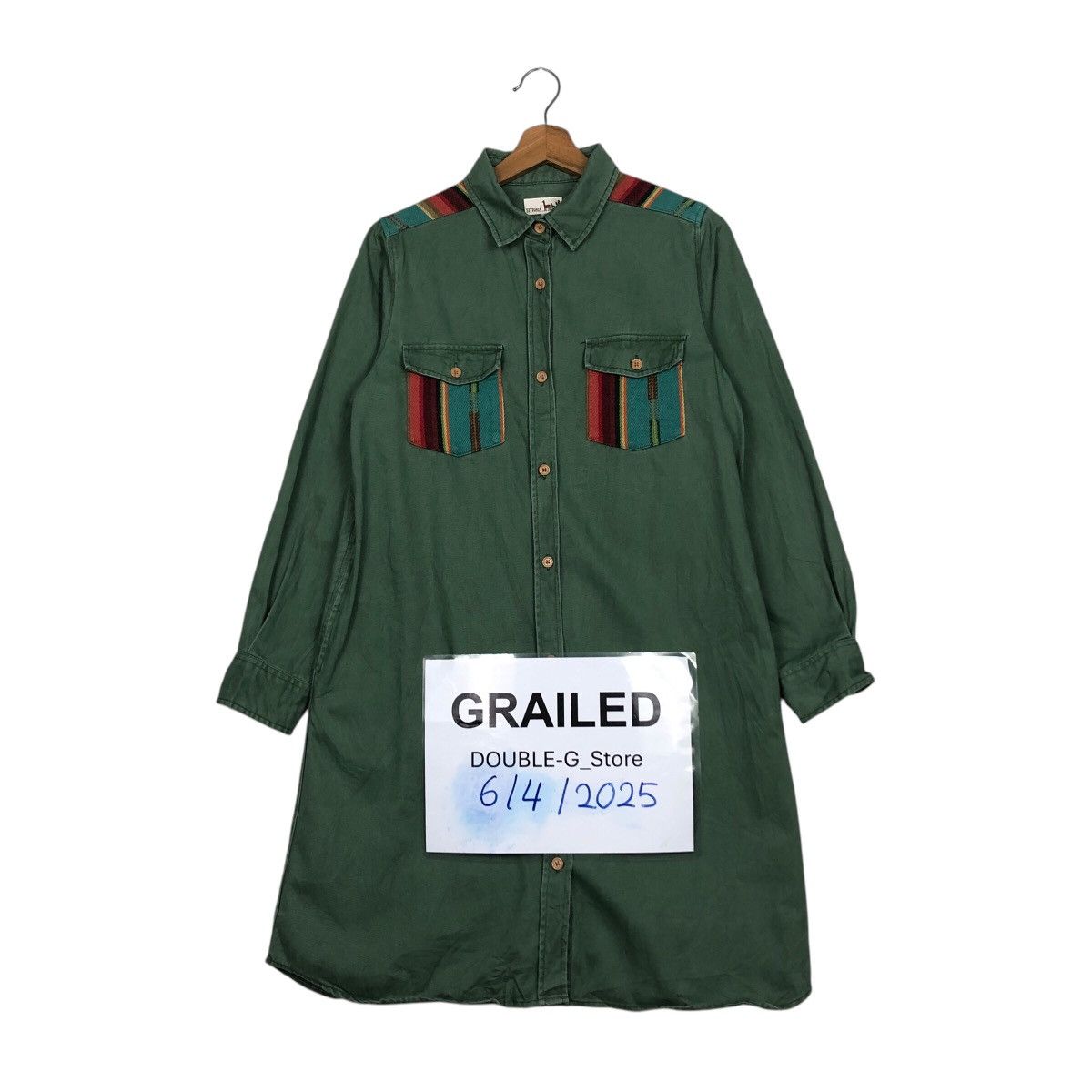Japanese Brand 📌Vintage Titicaca Shirt Jacket Military Design Rich Green Size US M / EU 48-50 / 2 - 1 Thumbnail