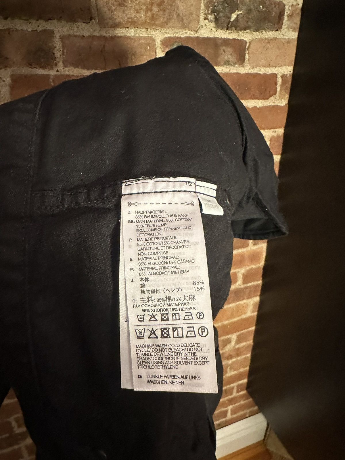 Y-3 Black Cargo/Carpenter/Doubleknee Size US 34 / EU 50 - 8 Thumbnail