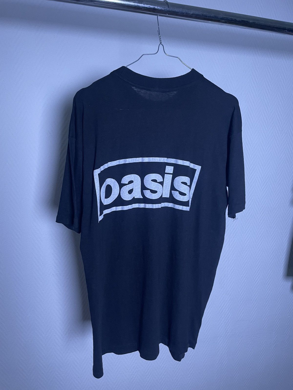 Band Tees × Vintage 1990s Oasis All Over Print Tee Size US L / EU 52-54 / 3 - 3 Thumbnail