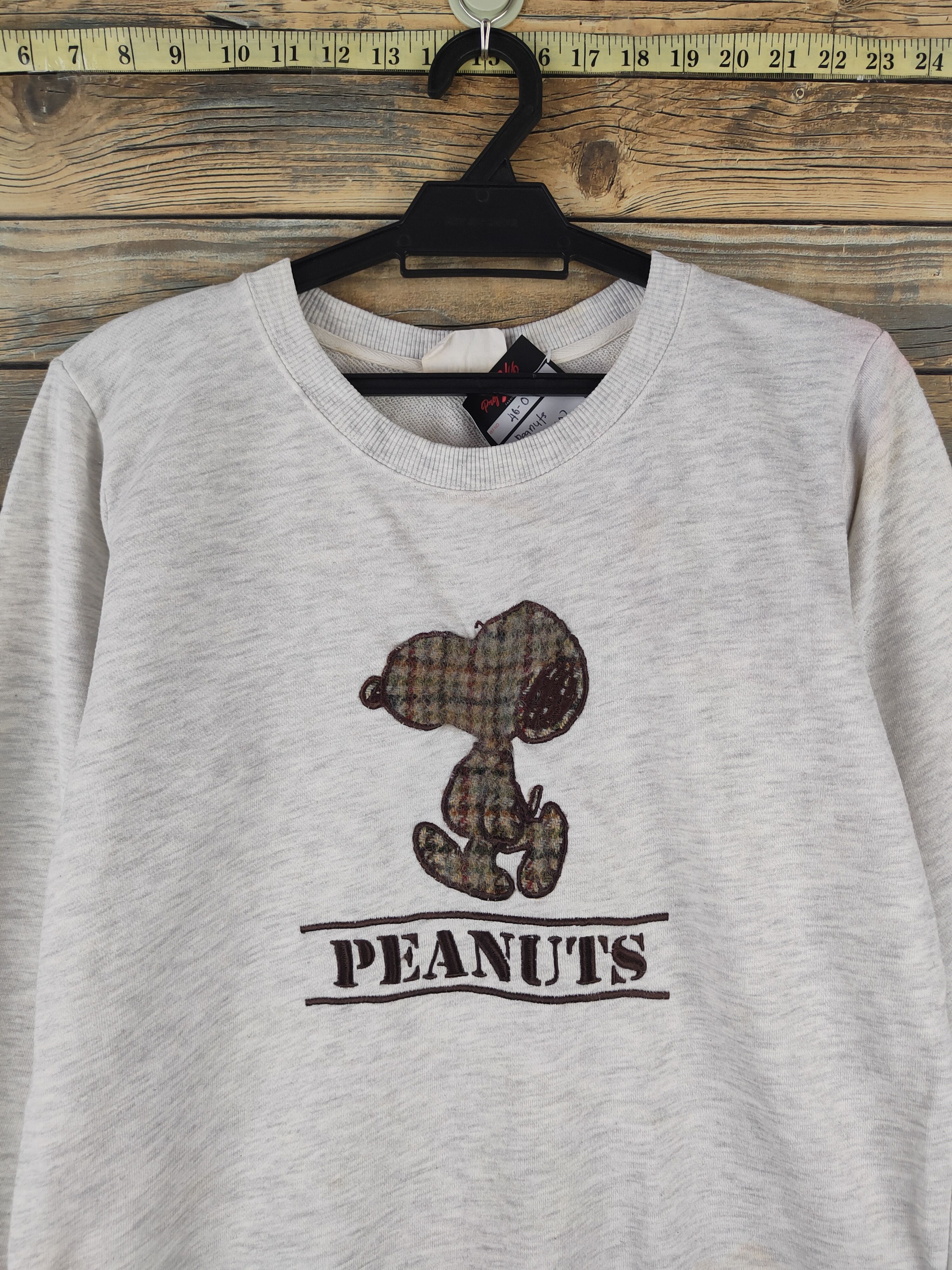 Harris Tweed DL Peanuts-Harris Tweed Gray Sweatshirts #46-068 Size US M / EU 48-50 / 2 - 2 Thumbnail
