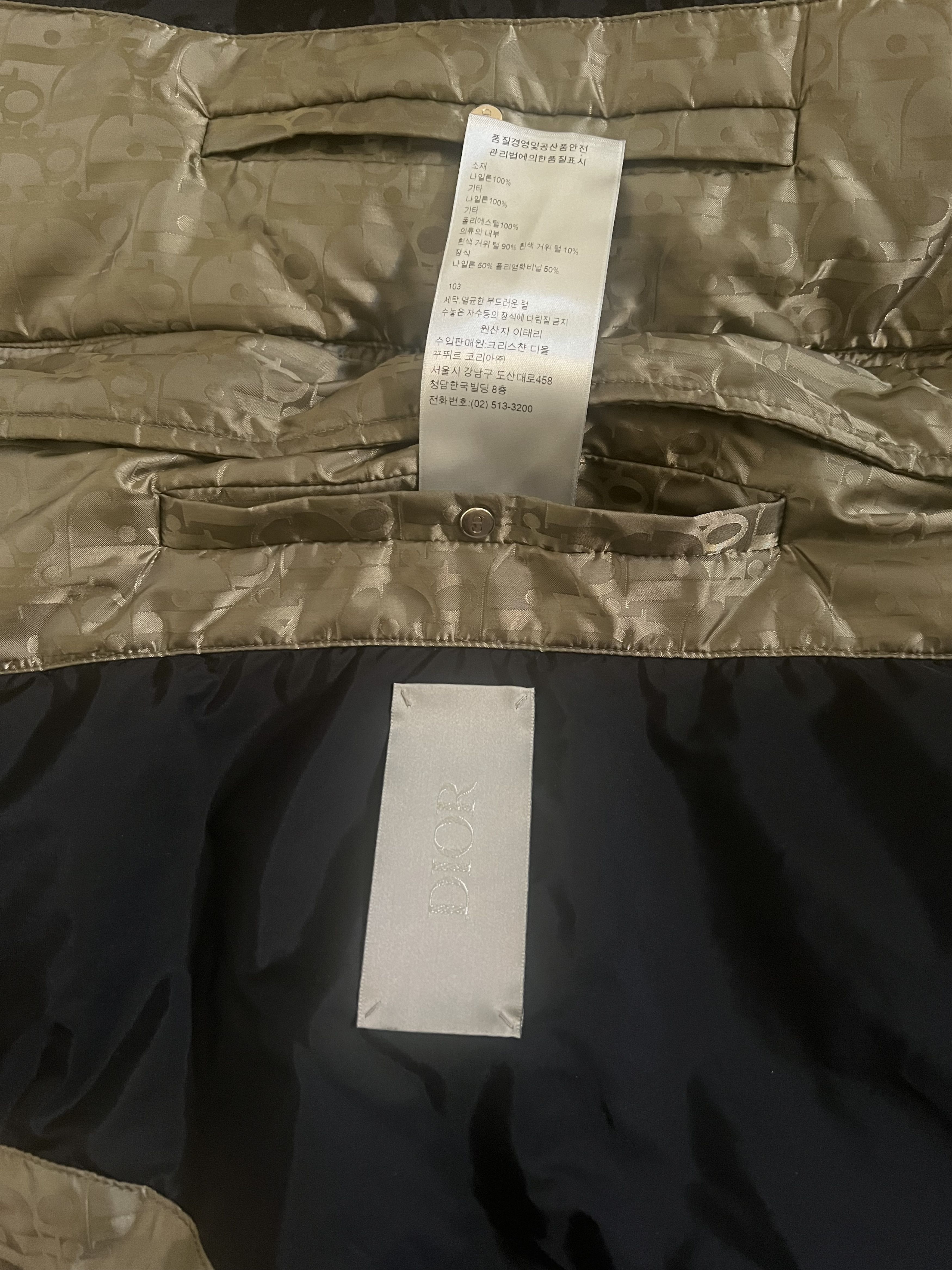 Dior Dior Olive Oblique Puffer Vest Size US XXL / EU 58 / 5 - 7 Thumbnail