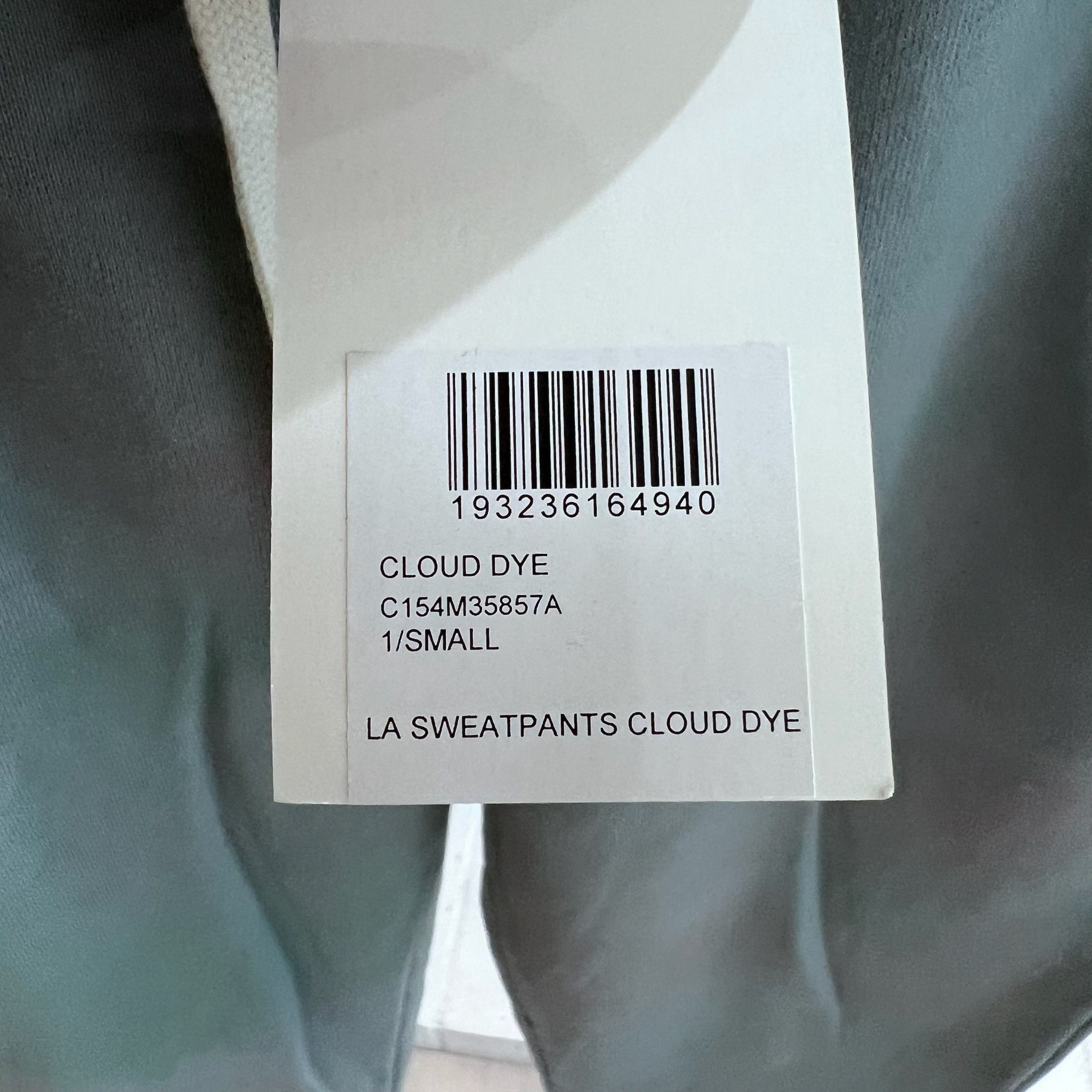 John Elliott John Elliott LA SWEATS Cloud Dye Marbled Blue Sweatpants Size US 32 / EU 48 - 8 Thumbnail