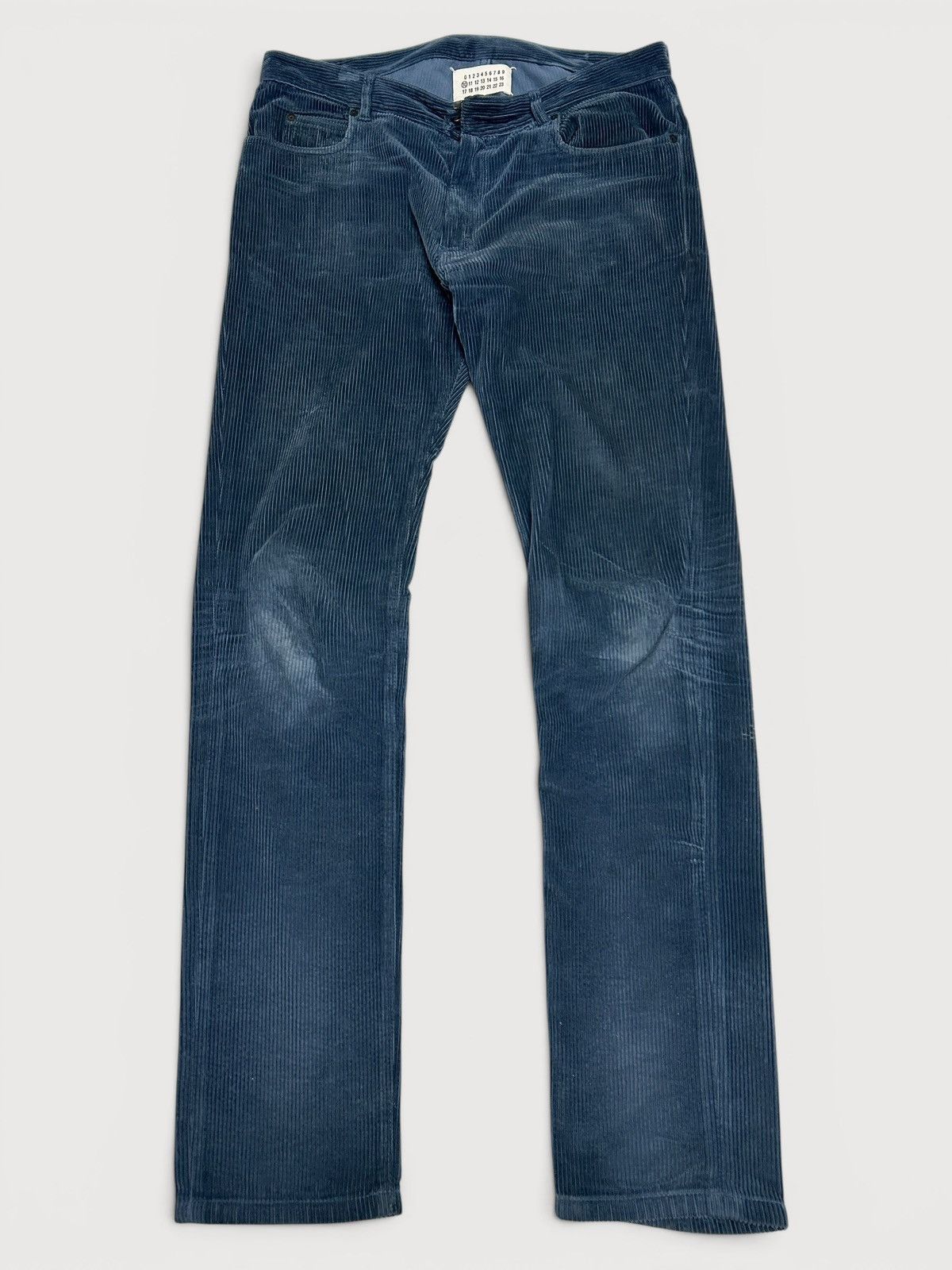 Maison Margiela FW2015 Blue Corduroy Pants Size US 34 / EU 50 - 1 Thumbnail