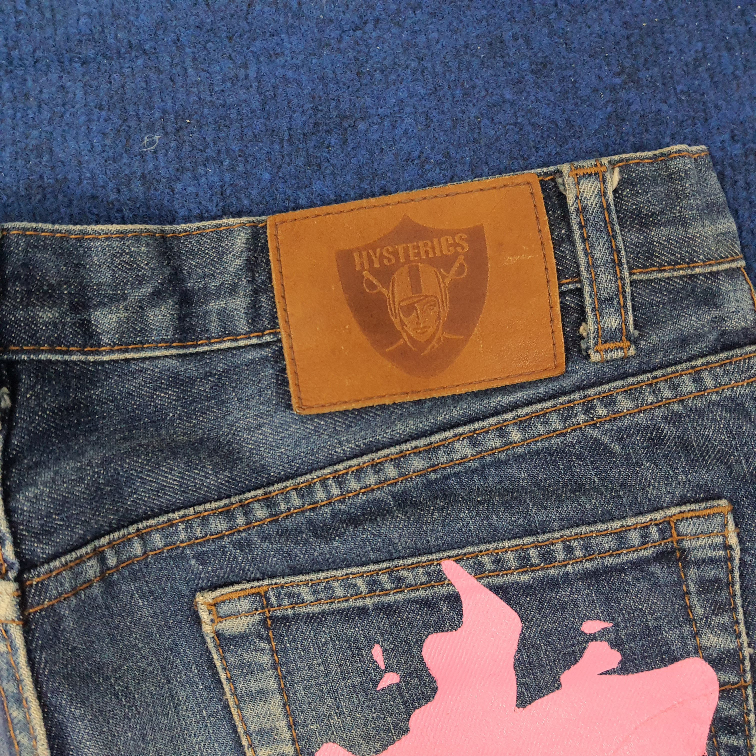 Hysteric Glamour Vintage Hysterics Raiders Jeans Custom Logo Jeans C244N13 Size US 29 - 2 Thumbnail