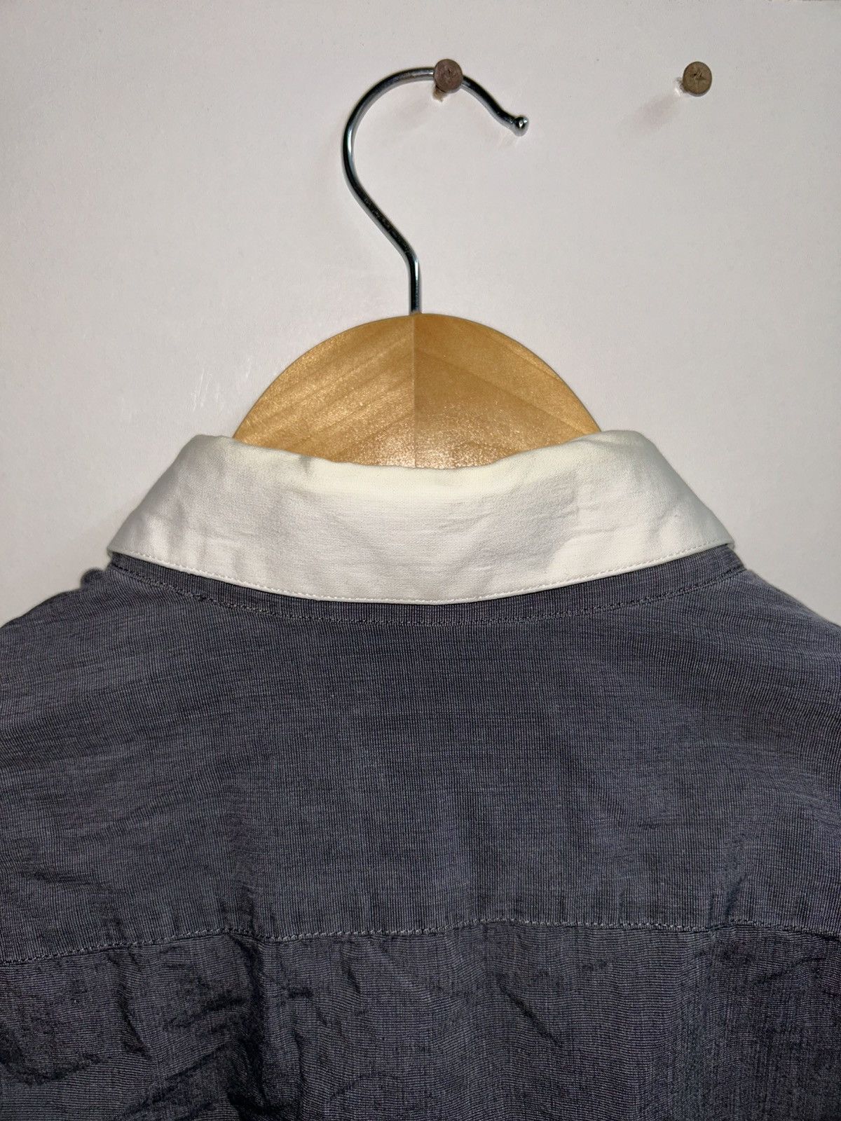 A.P.C. Rue De Fleurus Paris Double Collar Button Up Longsleeve Size US S / EU 44-46 / 1 - 5 Thumbnail