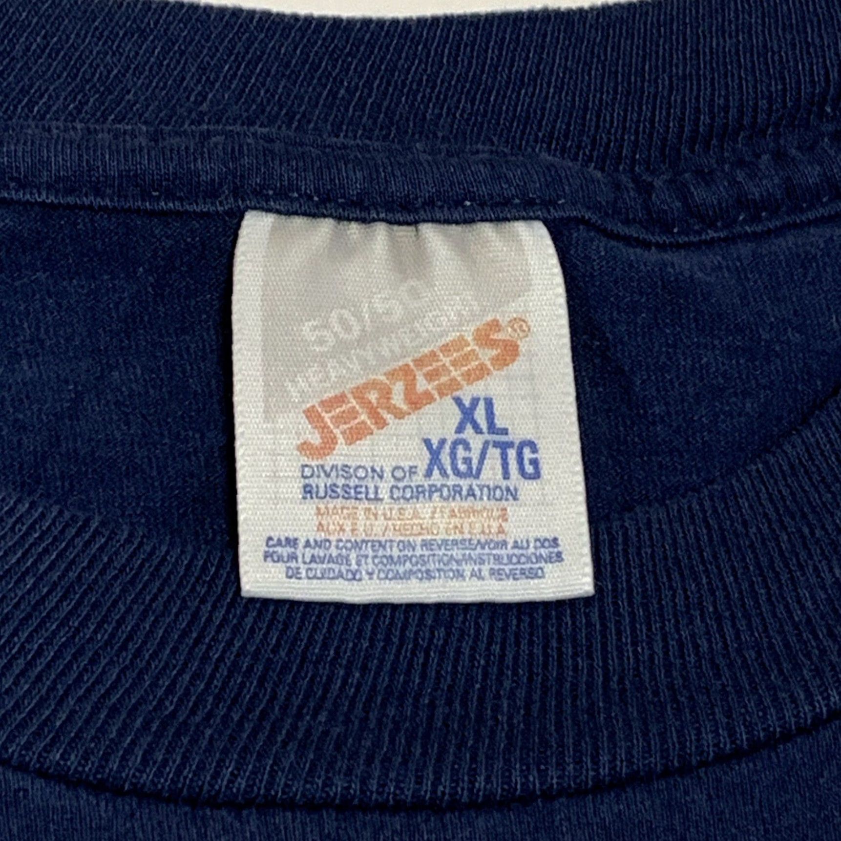 Jerzees Vtg Vietnam Moving Wall June 1-7 1996 Joshua Tree California JERZEES T Shirt XL Blue Men Graphic Tee 1990s Size US XL / EU 56 / 4 - 7 Thumbnail