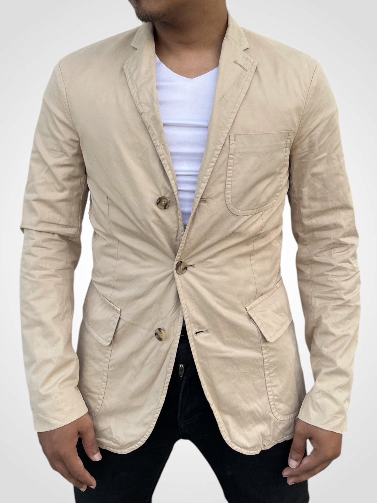 Polo Ralph Lauren Polo Ralph Lauren Unconstructed Cotton Chino Blazer/Jacket Size US M / EU 48-50 / 2 - 3 Thumbnail