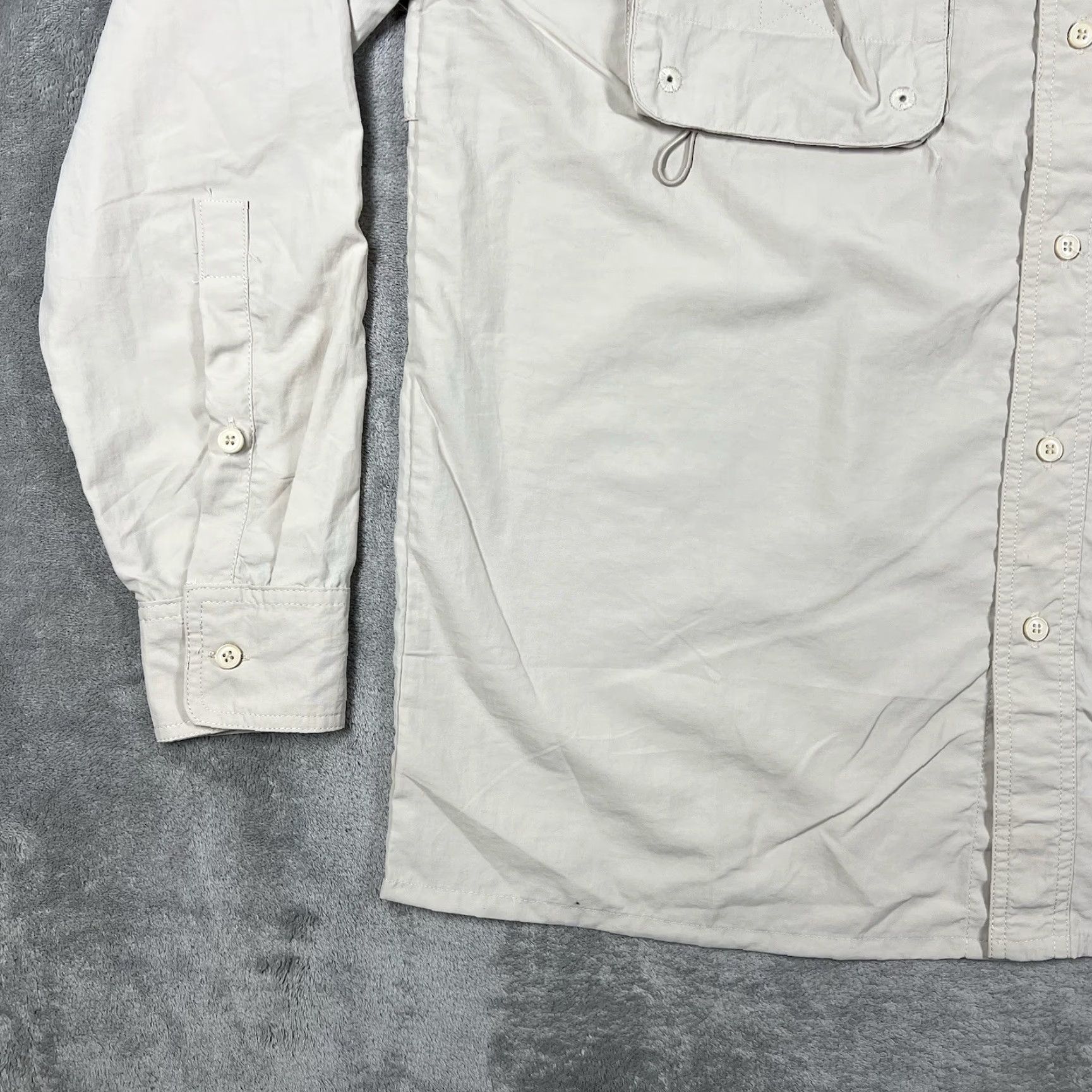 Vintage Banana Boat Shirt Men Medium Beige UPF 50+ Long Sleeve Button Up Solid BVI Theme Size US M / EU 48-50 / 2 - 3 Thumbnail