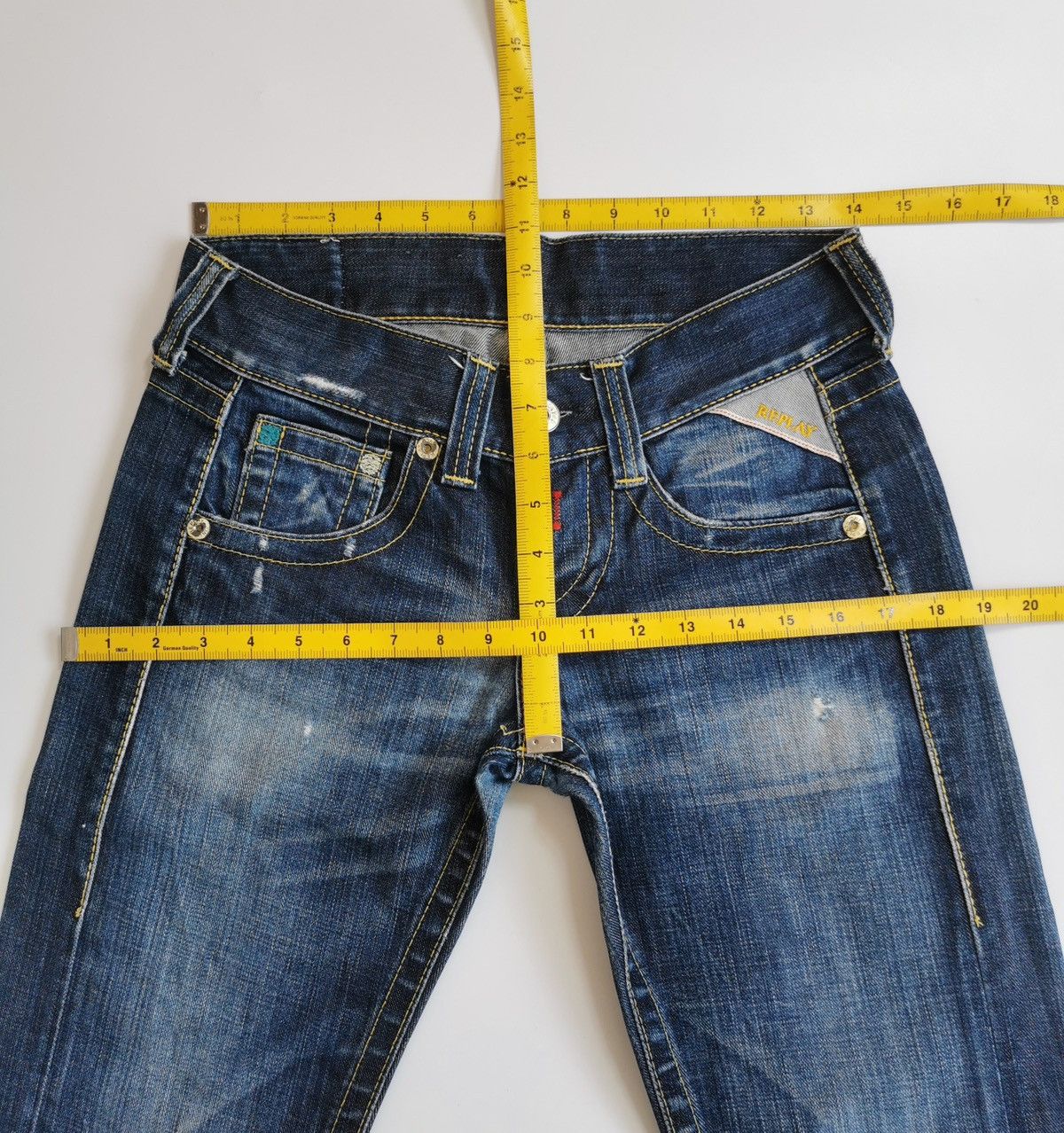 Replay Replay Italy Distressed Jeans Size 28" / US 6 / IT 42 - 13 Thumbnail