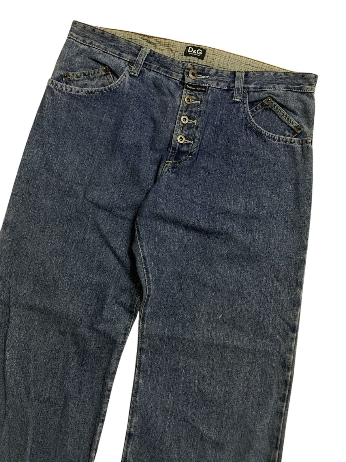 D&G Dolce&Gabbana Donut Button Denim