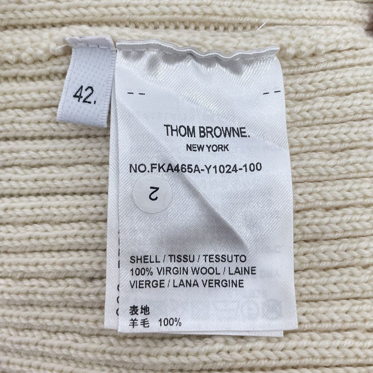 Thom Browne Thom Browne Crew Neck Cable Knit Long Sleeve Sweater K26WX Size M / US 6-8 / IT 42-44 - 6 Thumbnail
