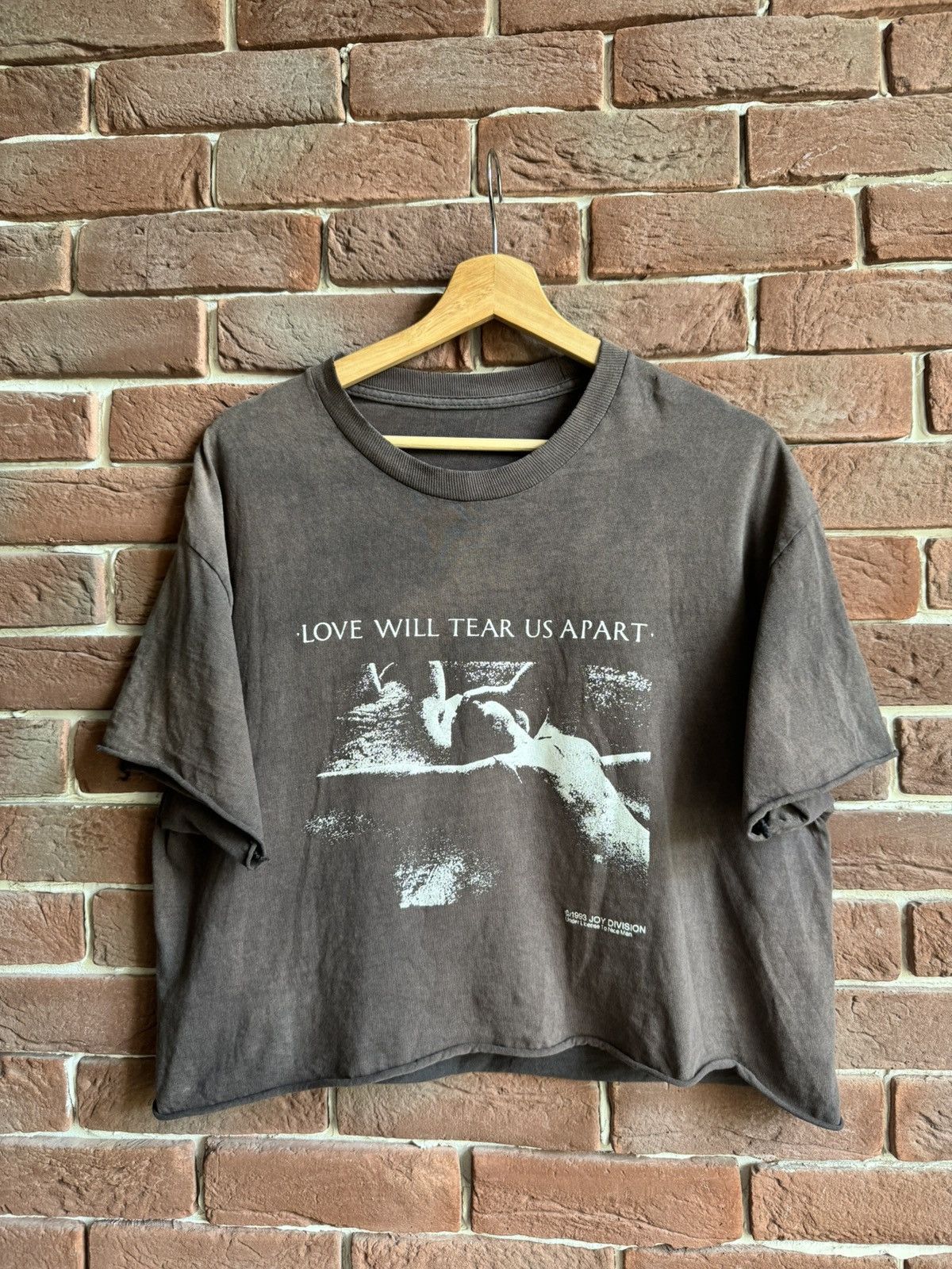 Band Tees Vintage 90s JOY DIVISION Love Will Tear Us Apart Cut Off Tee Size US M / EU 48-50 / 2 - 1 Thumbnail