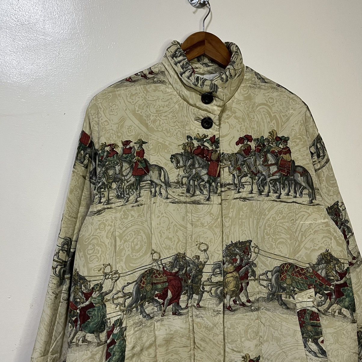 Burberry Vintage Burberrys Classic Horseman Design Silk Jacket Size US L / EU 52-54 / 3 - 2 Thumbnail