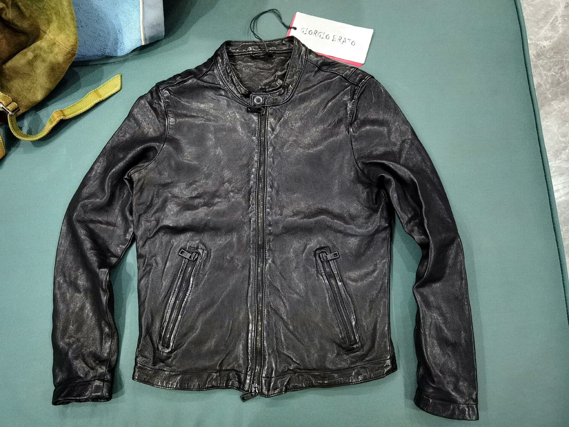 Giorgio Brato Giorgio Brato Men's Leather Jacket Size 44 Size US S / EU 44-46 / 1 - 1 Thumbnail