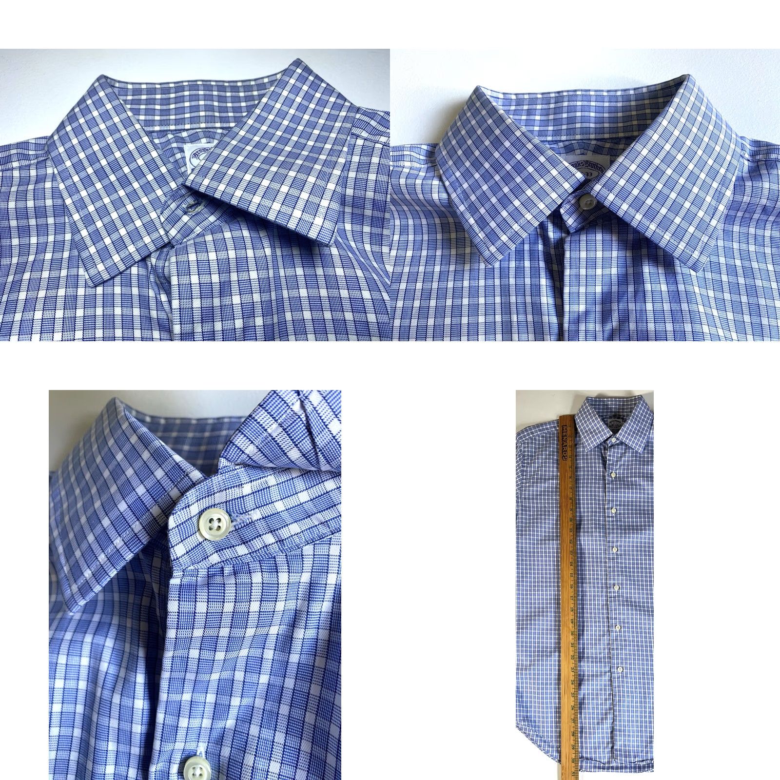 Brooks Brothers VINTAGE Brooks Brothers Makers Button-Up Shirt Check Blue Cotton 15 Regular USA 90s Mens Shirt Size US M / EU 48-50 / 2 - 9 Thumbnail