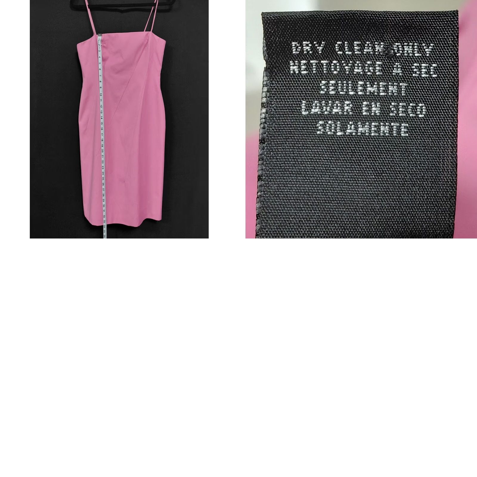 Bcbgmaxazria BCBG MAXAZRIA Pink Spaghetti Strap Dress Solid Knee Length Women Size 6 Size M / US 6-8 / IT 42-44 - 8 Thumbnail