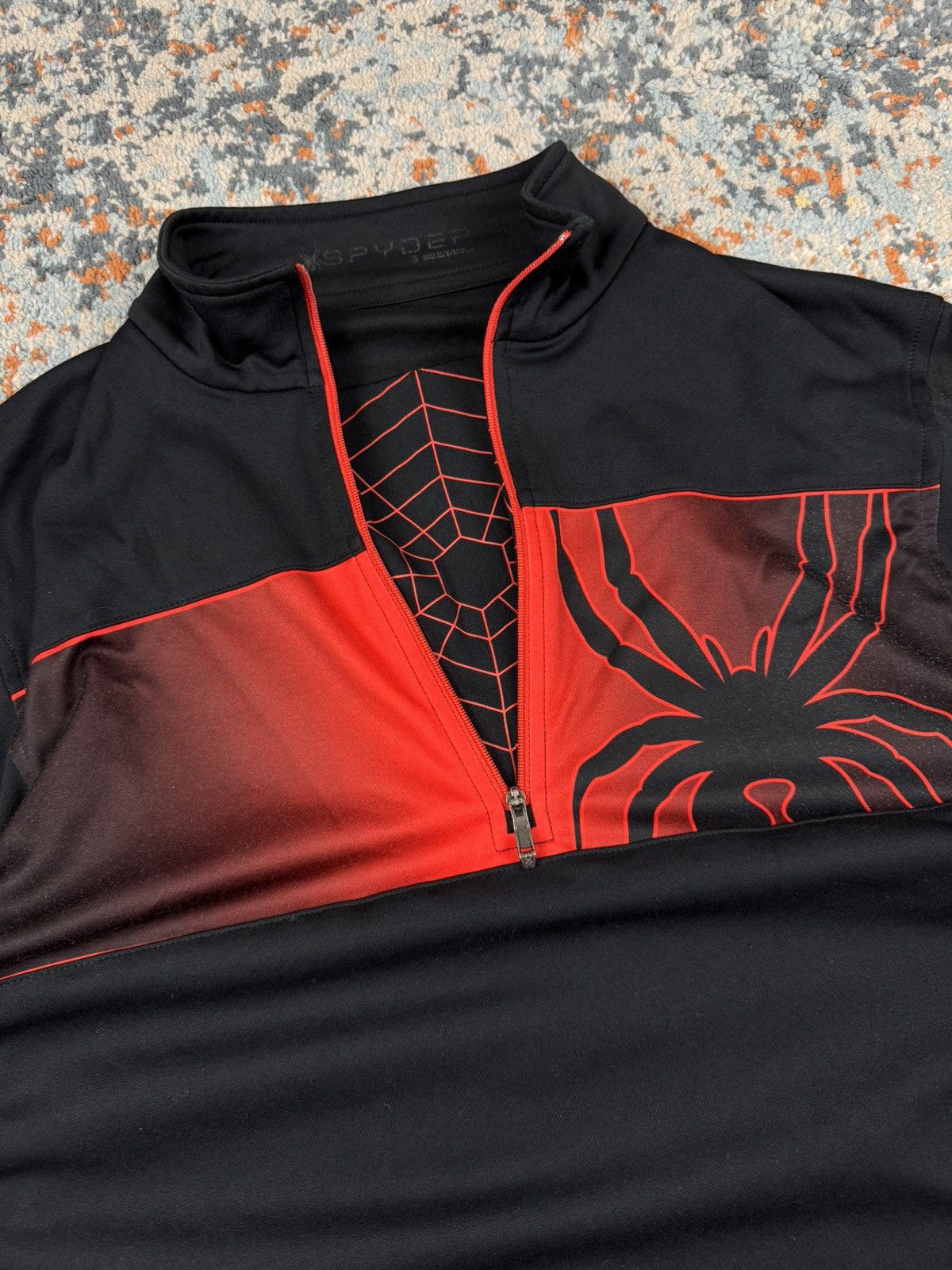 Spyder Vintage y2k Spyder crazy spiders web print thermal top Size US M / EU 48-50 / 2 - 5 Thumbnail