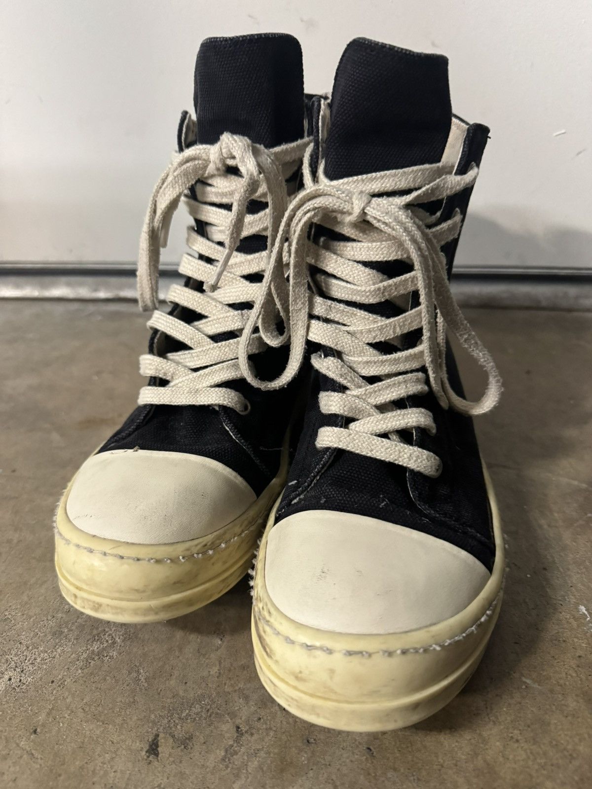 Rick Owens Rick Owens DRKSHDW Ramones High Top Sneakers Size US 8.5 / IT 38.5 - 4 Thumbnail