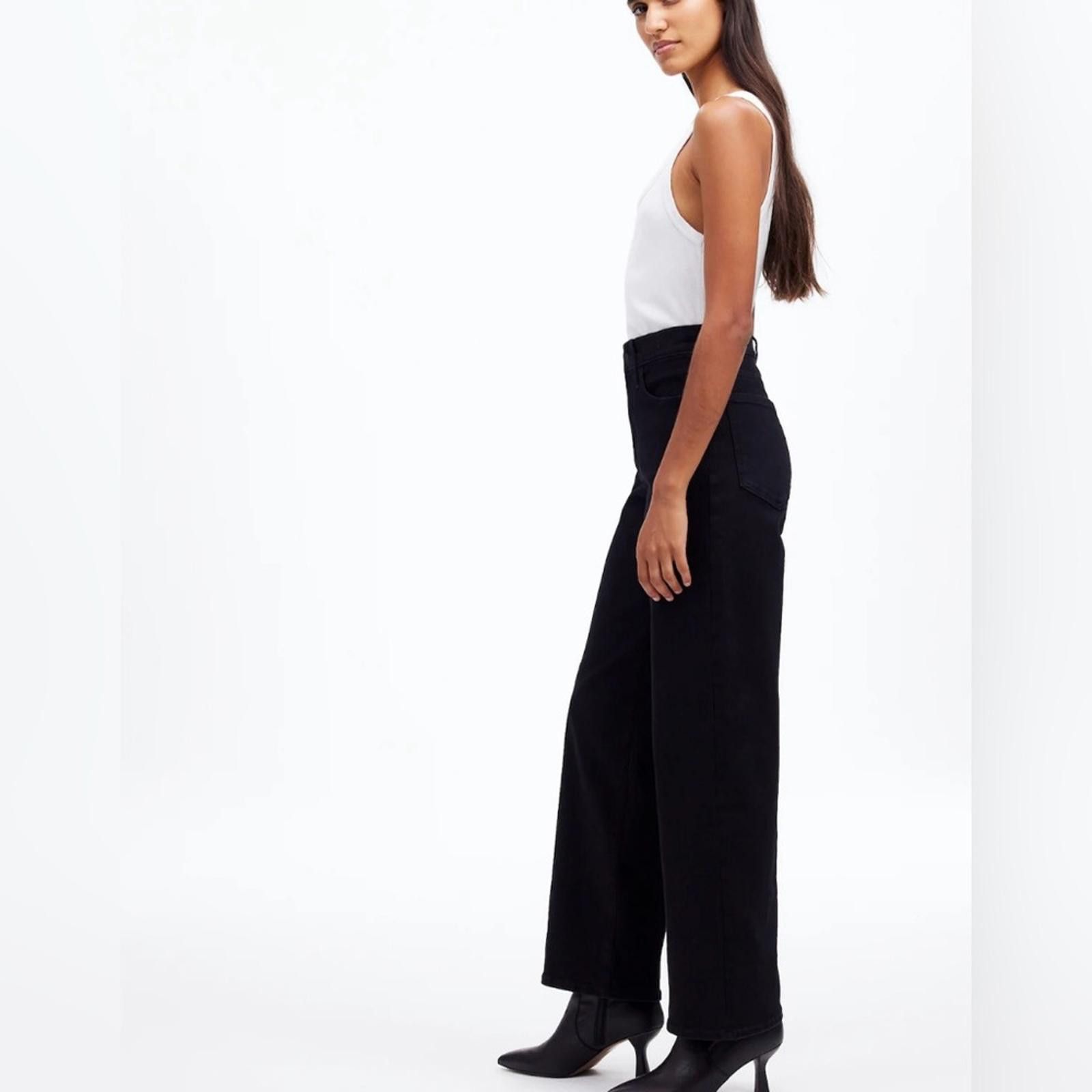 Madewell Madewell. The Perfect Vintage Wide-Leg Black Rinse. Size 26. Size 26" / US 2 / IT 38 - 3 Thumbnail