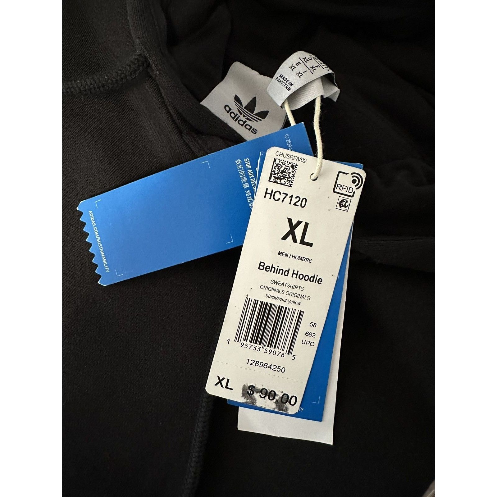 Adidas Adidas Originals GRAPHICS BEHIND THE TREFOIL Street Hoodie Size US XL / EU 56 / 4 - 12 Thumbnail