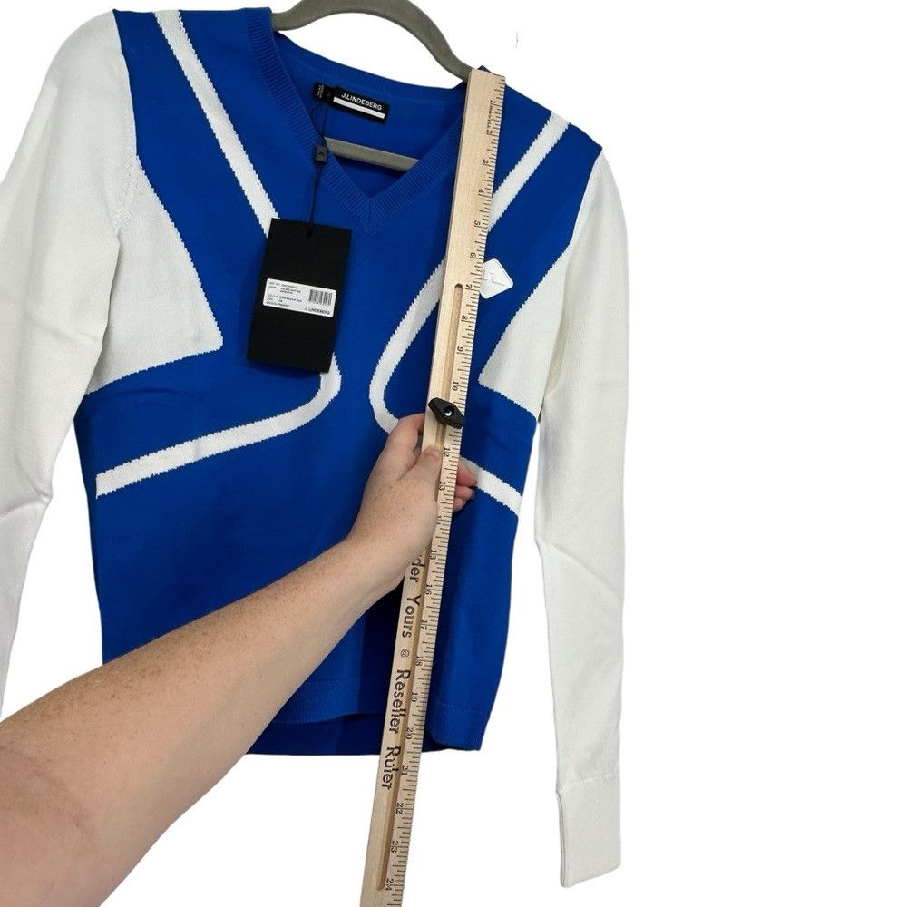 J.Lindeberg J LINDEBERG CELINE LADIES SWEATER NAUTICAL BLUE AWKW06948 Size XS / US 0-2 / IT 36-38 - 5 Thumbnail